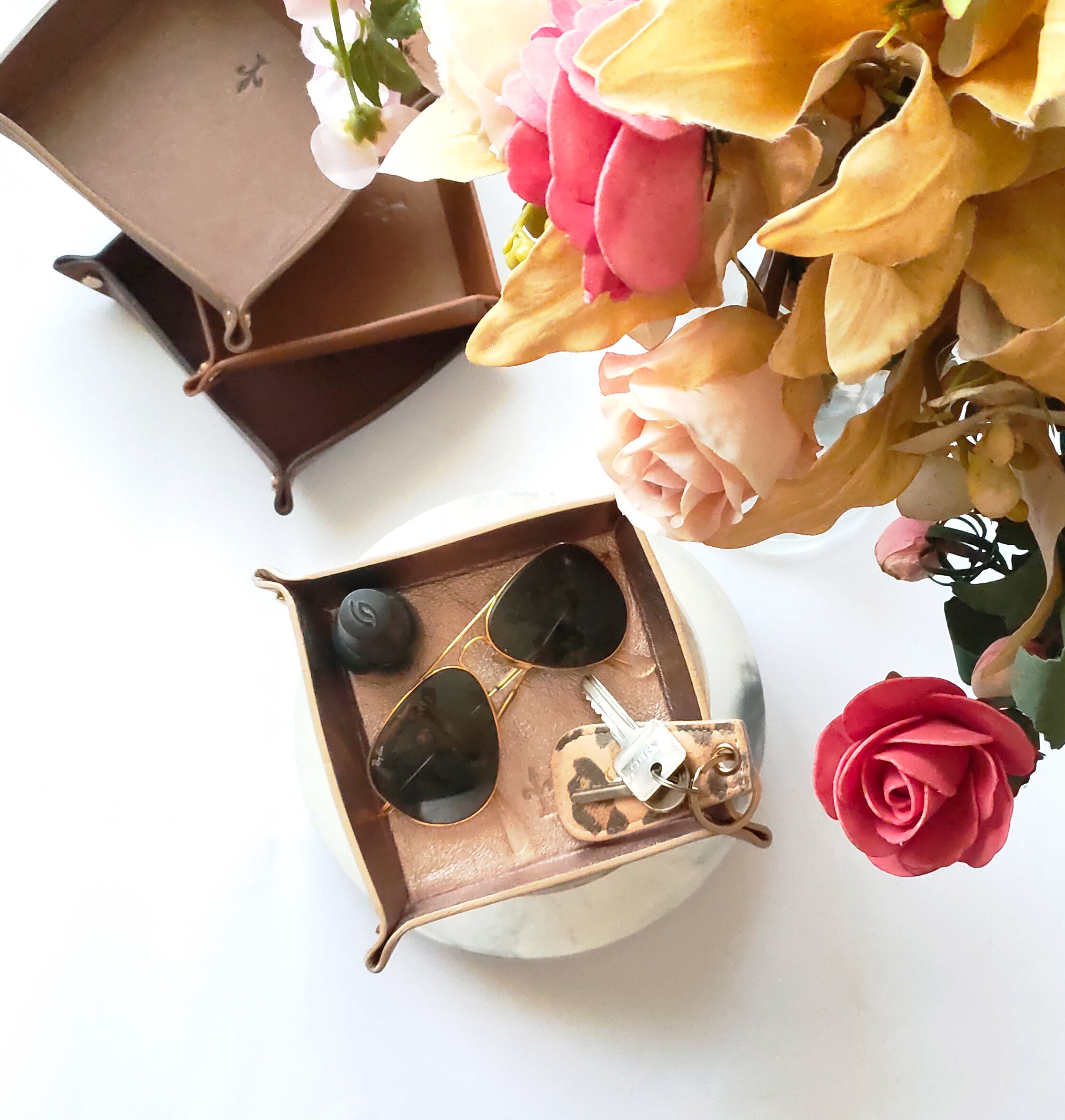 Trinket Tray - Choose your leather - Naya Paperie