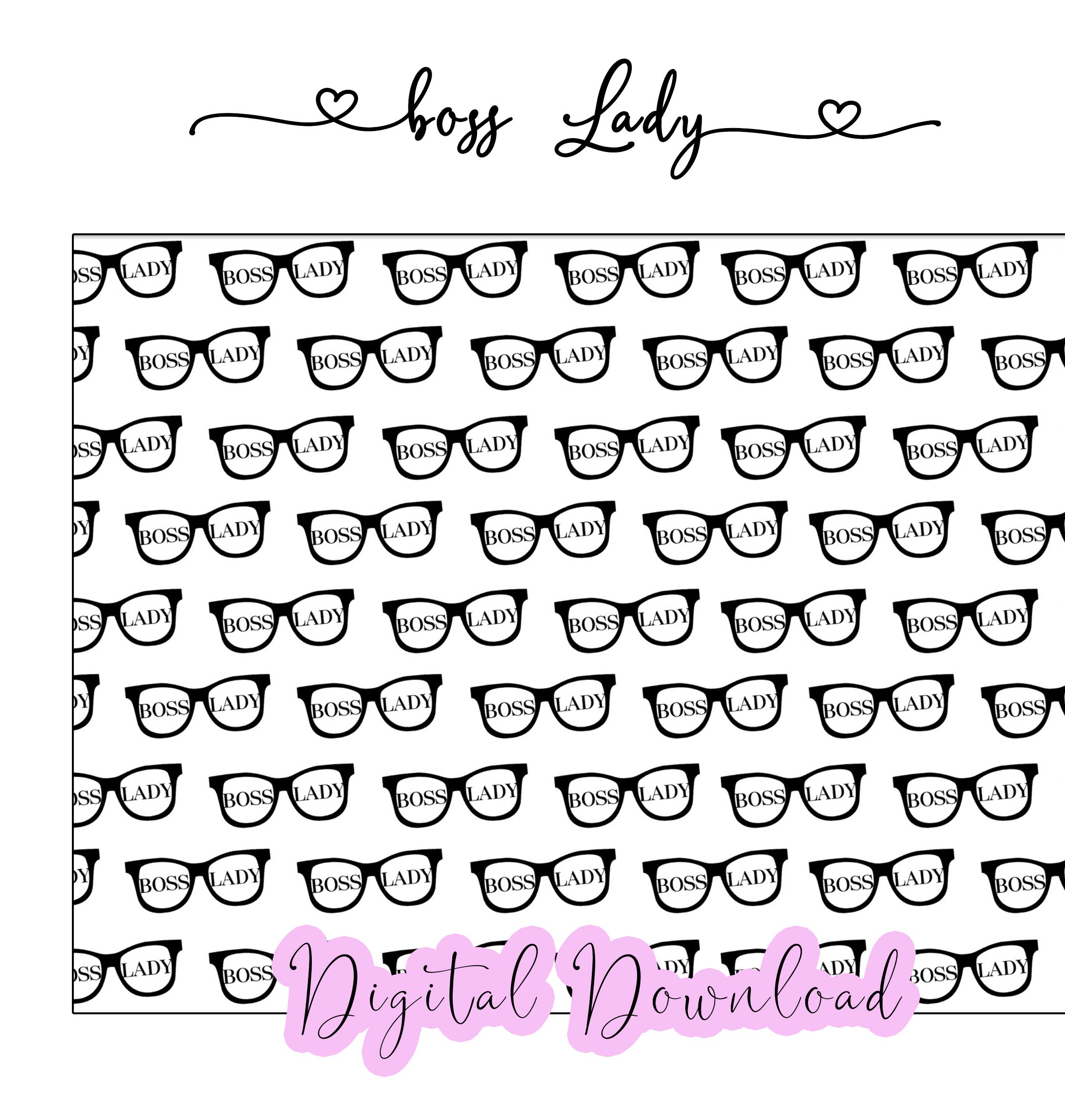 Boss Lady - Digital Paper - Naya Paperie