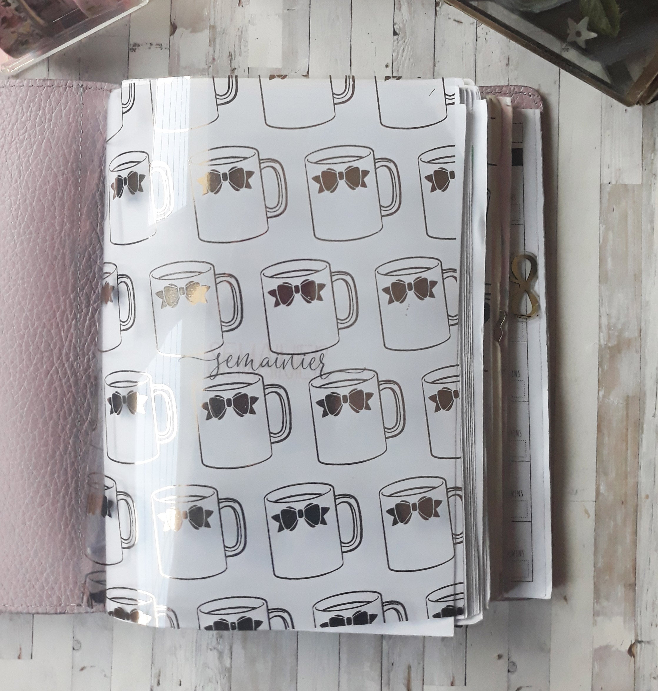 Acetate Bow mug Planner Dashboard - Naya Paperie