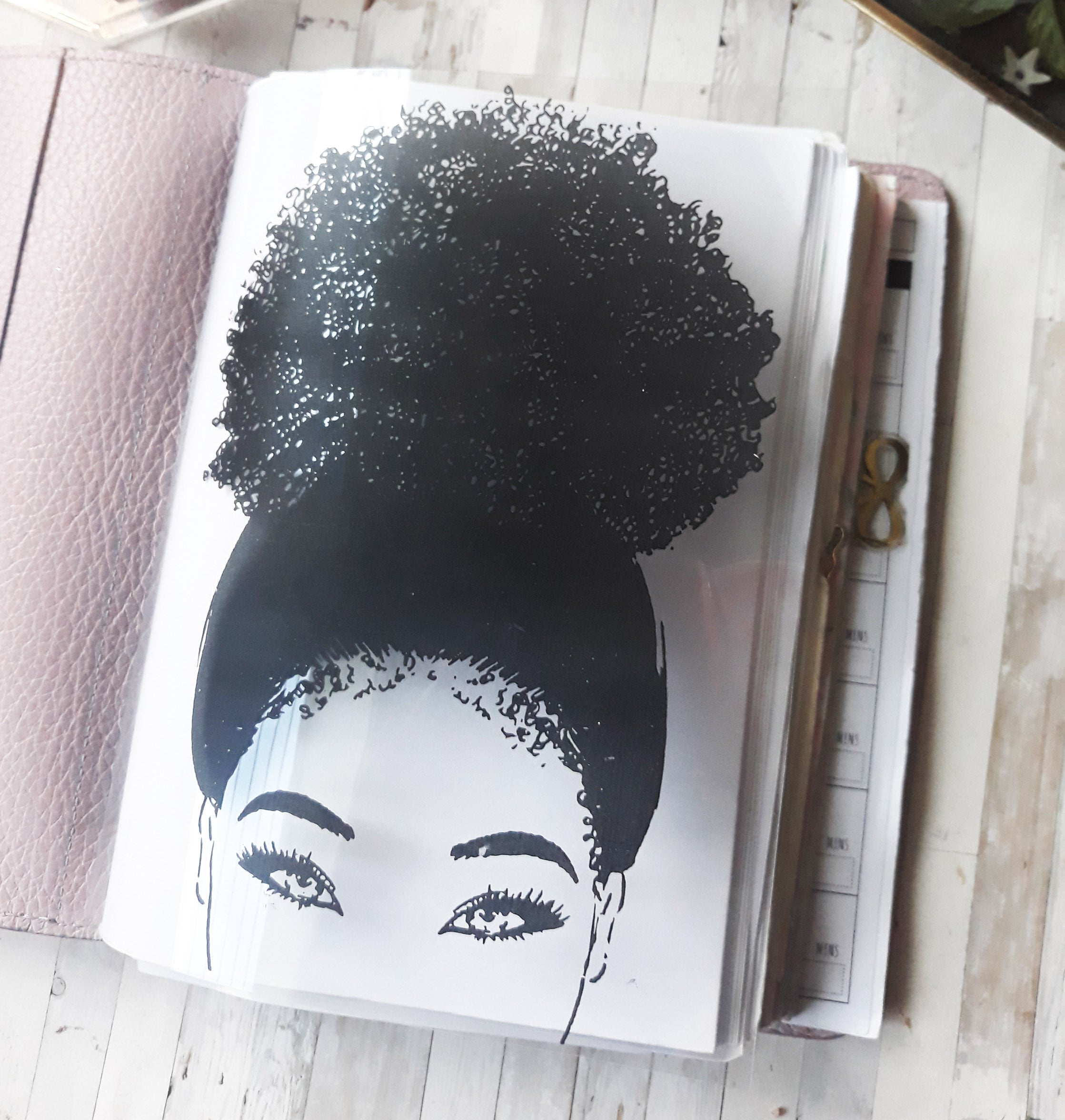 Acetate "Peek curly hair lady" Dashboard - Naya Paperie