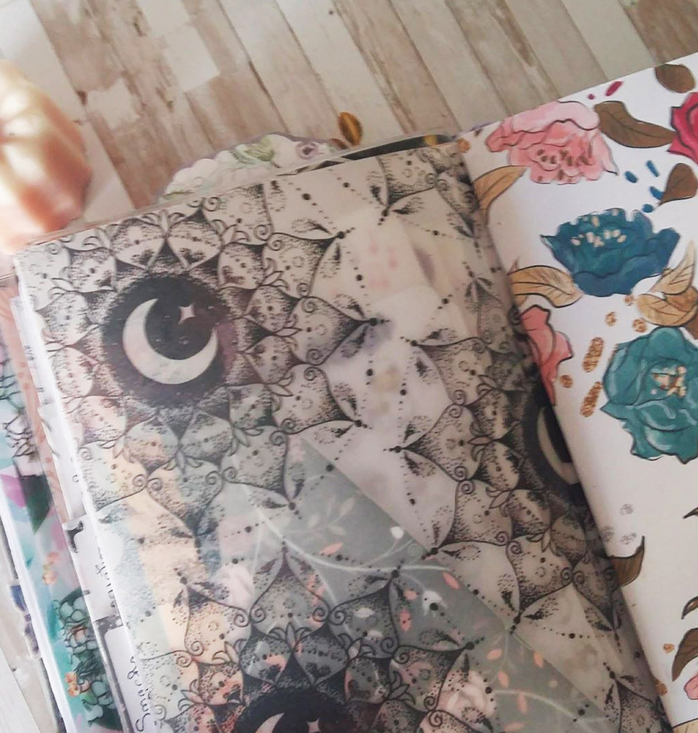 Foiled Cristal Moon Planner Dashboard - Naya Paperie