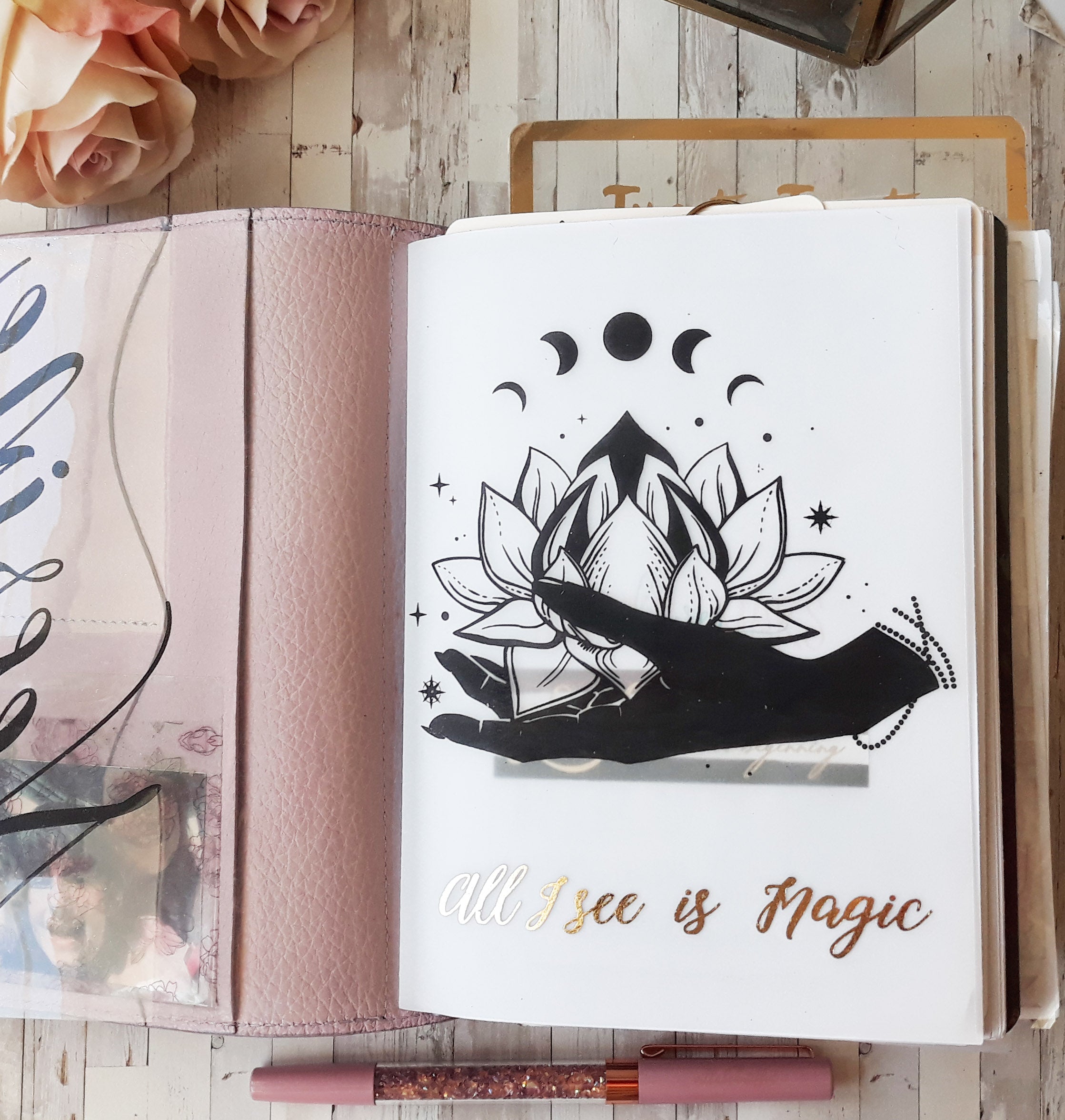 Vellum Foiled "Lotus Magic" Dashboard - Naya Paperie