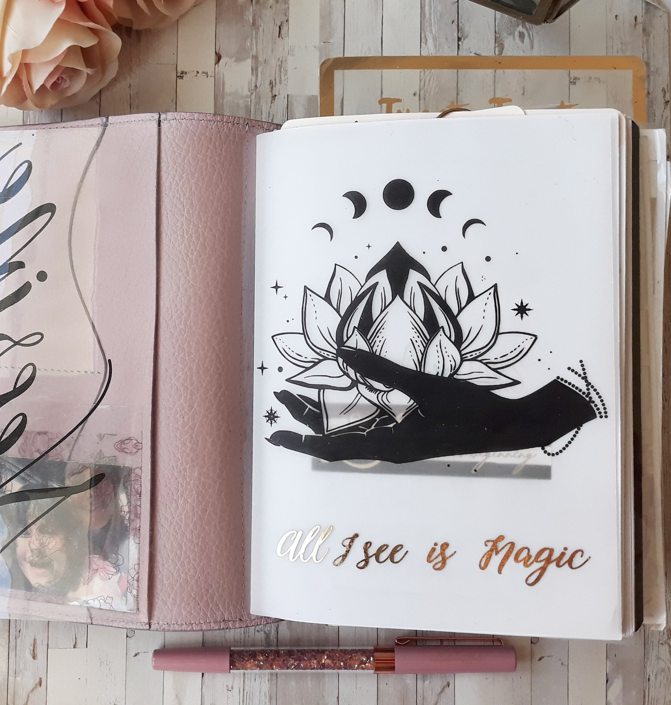 Vellum Foiled "Lotus Magic" Dashboard - Naya Paperie