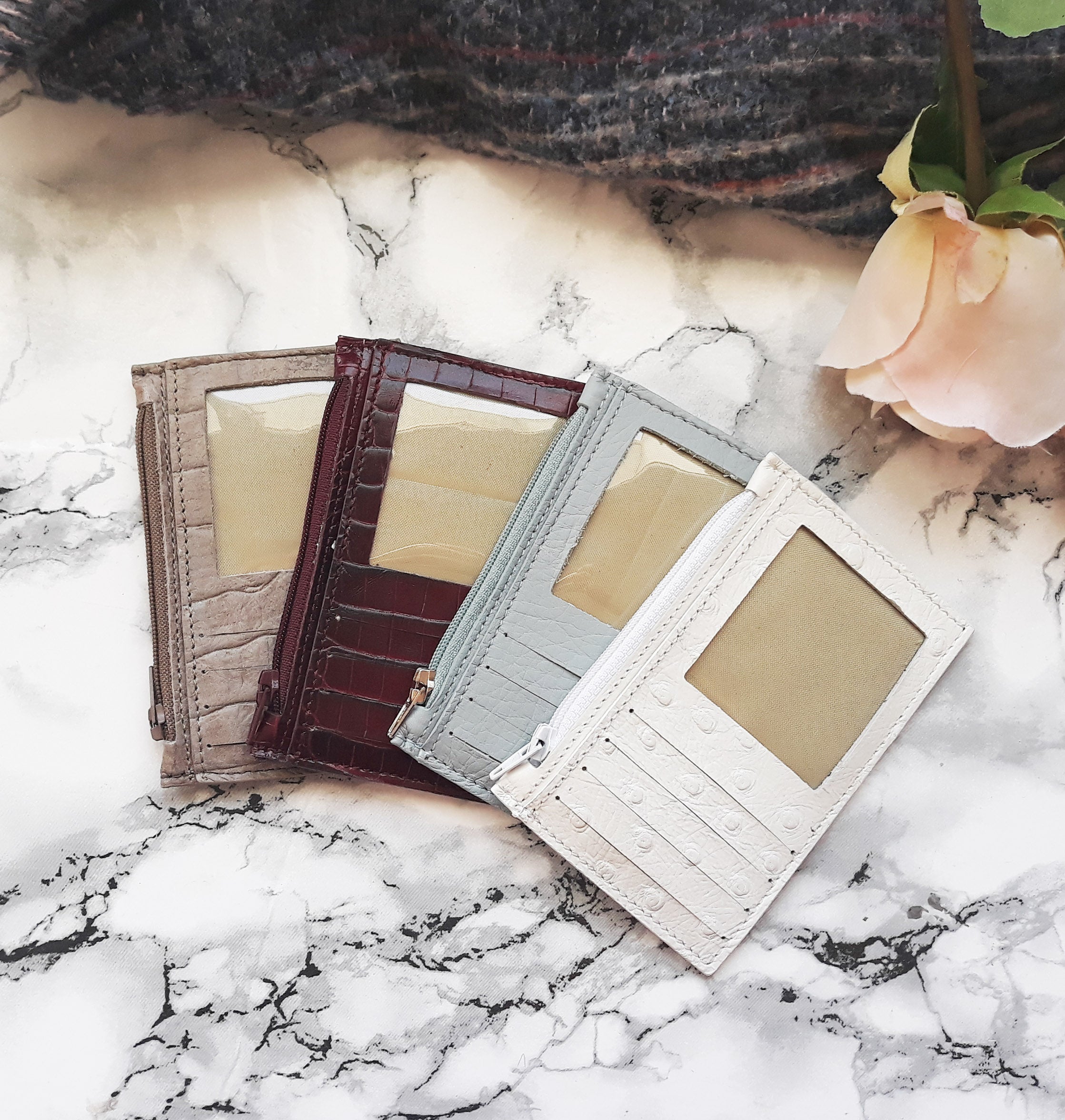 Zipper Card holder - Choose your leather - Naya Paperie