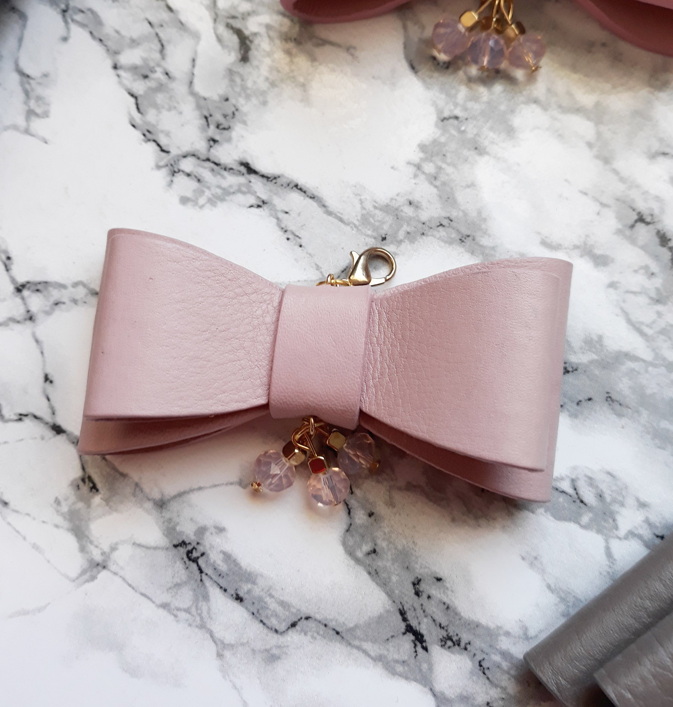 Leather Bow Planner Charm - Naya Paperie