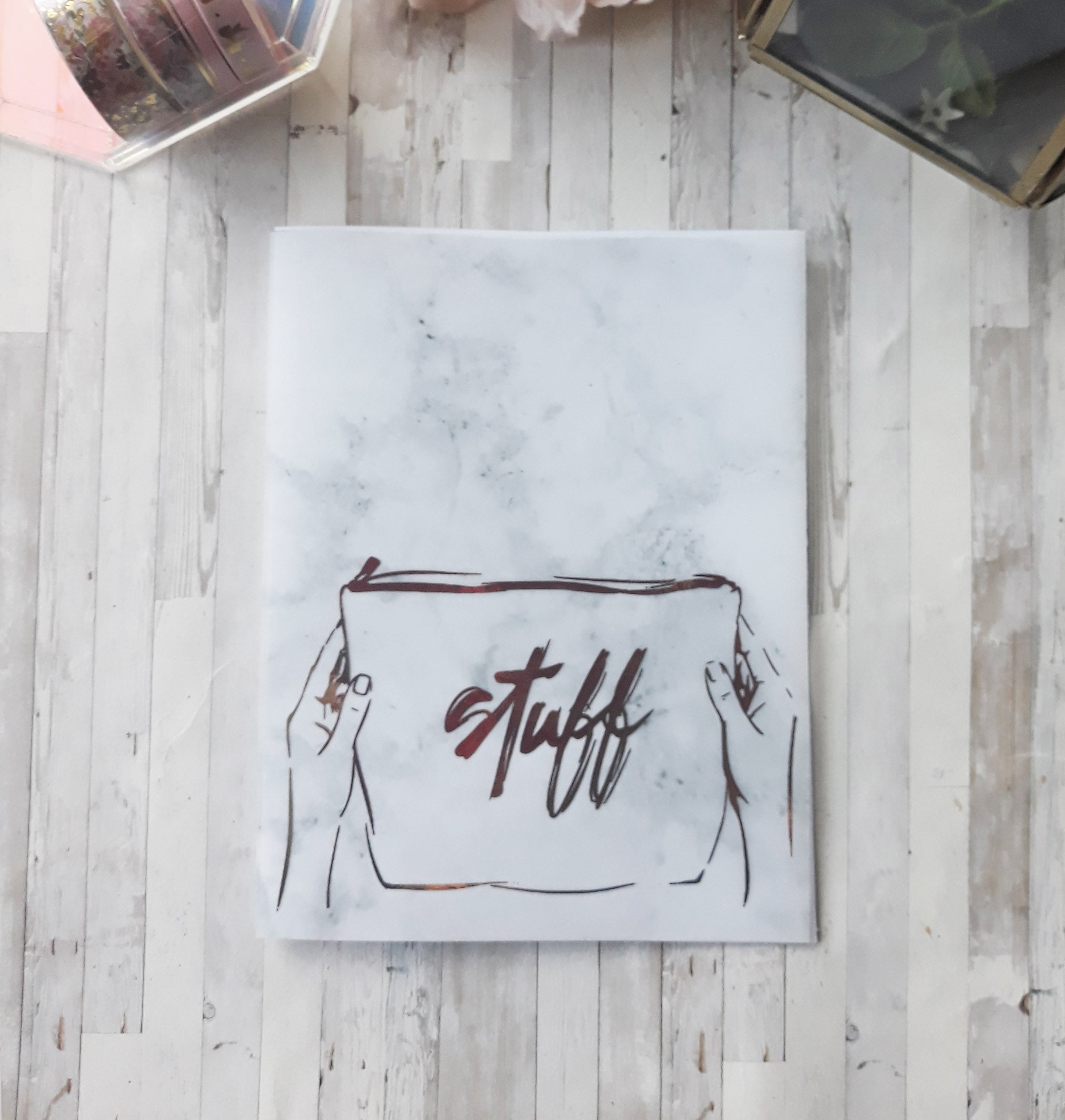 Vellum Foiled "Stuff" Dashboard - Naya Paperie