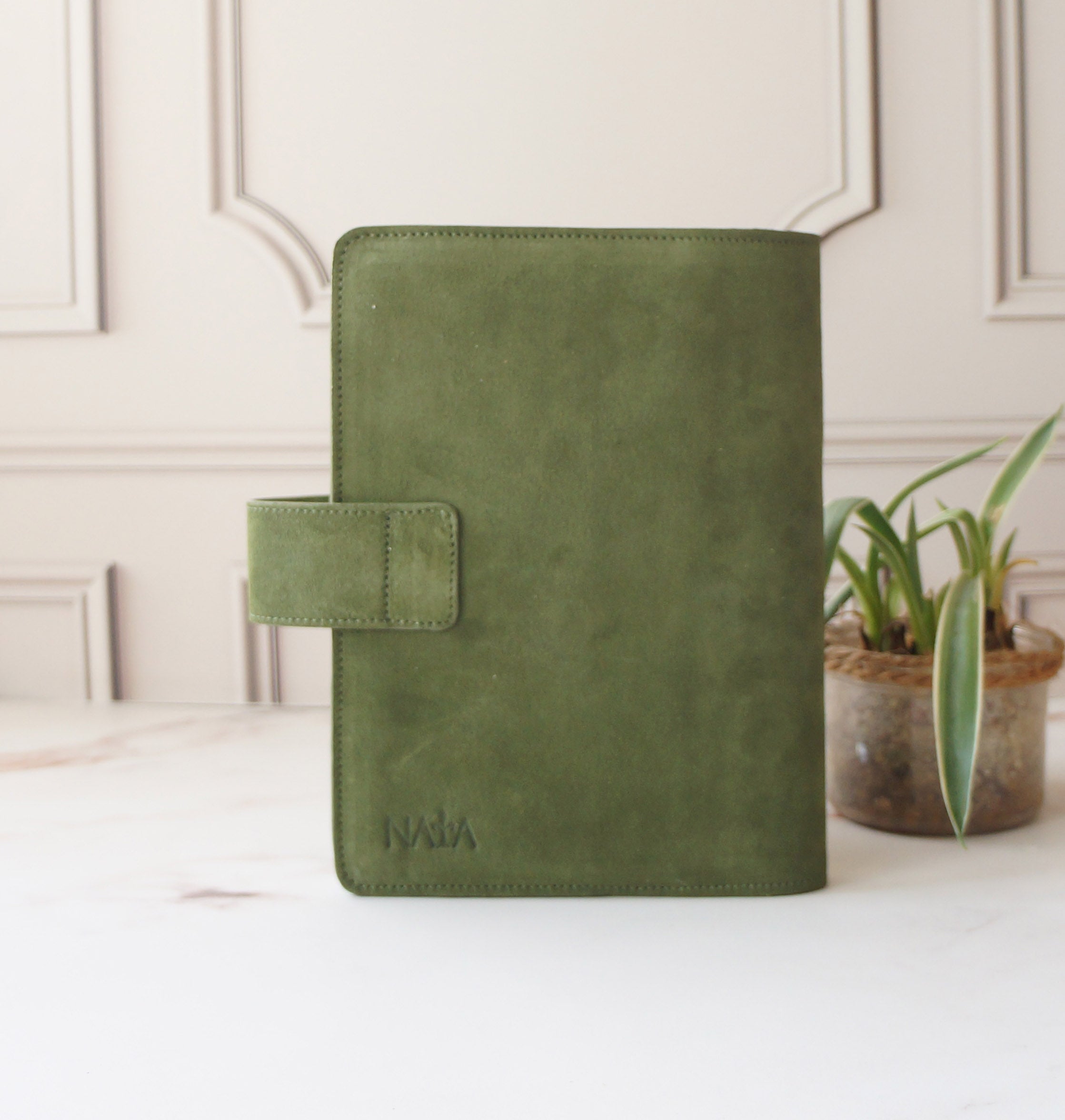 A5 Wide Journal Cover - Suede Matcha