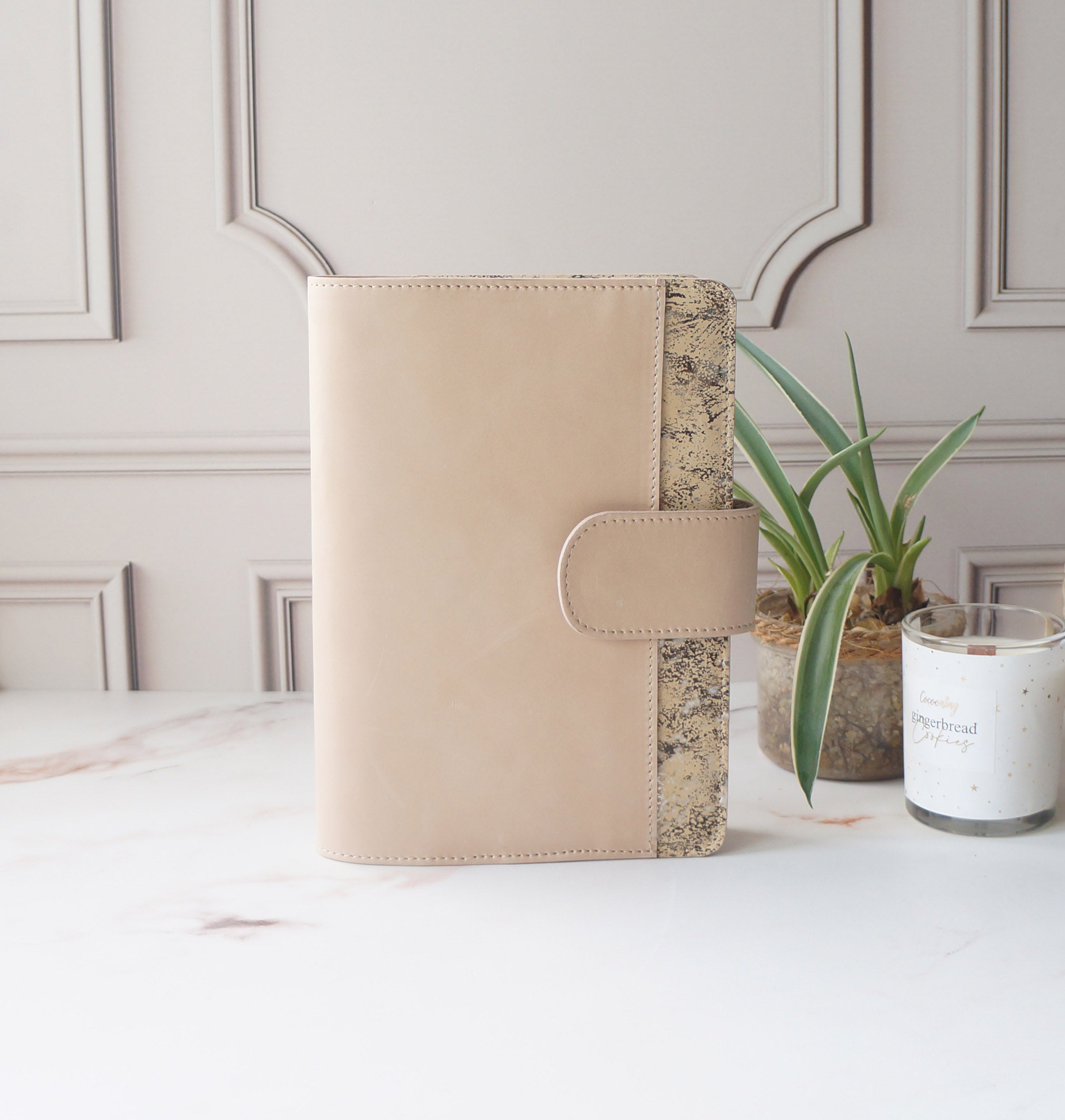 A5 Journal Cover - Chiffon/Marble Splash