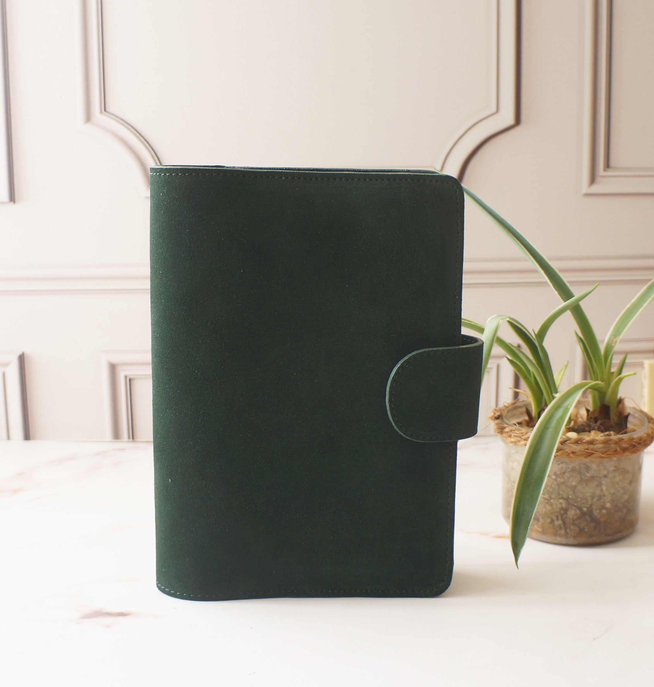 A5 Journal Cover - Suede Green