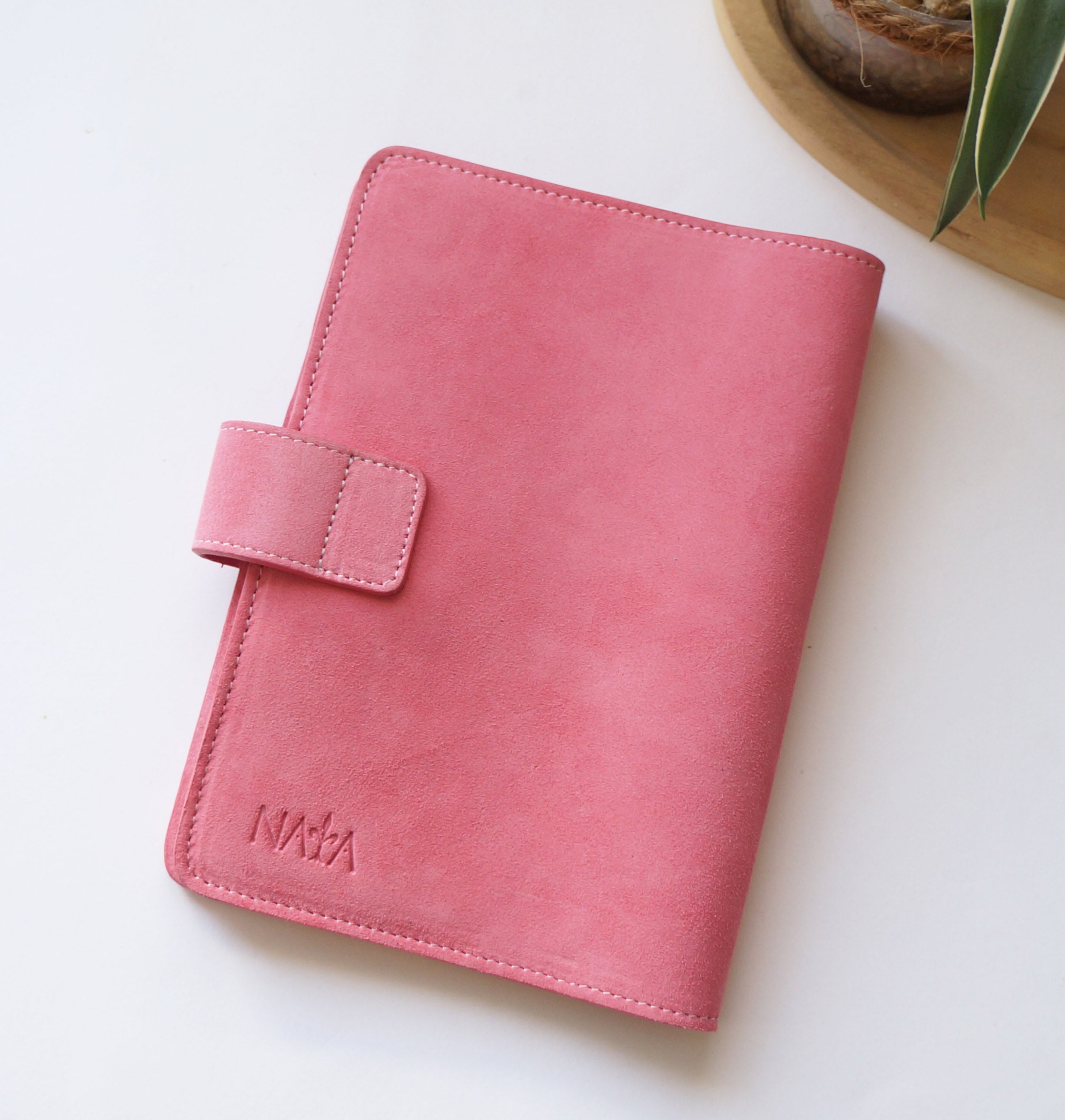 A5 Journal Cover - Suede Flamingo