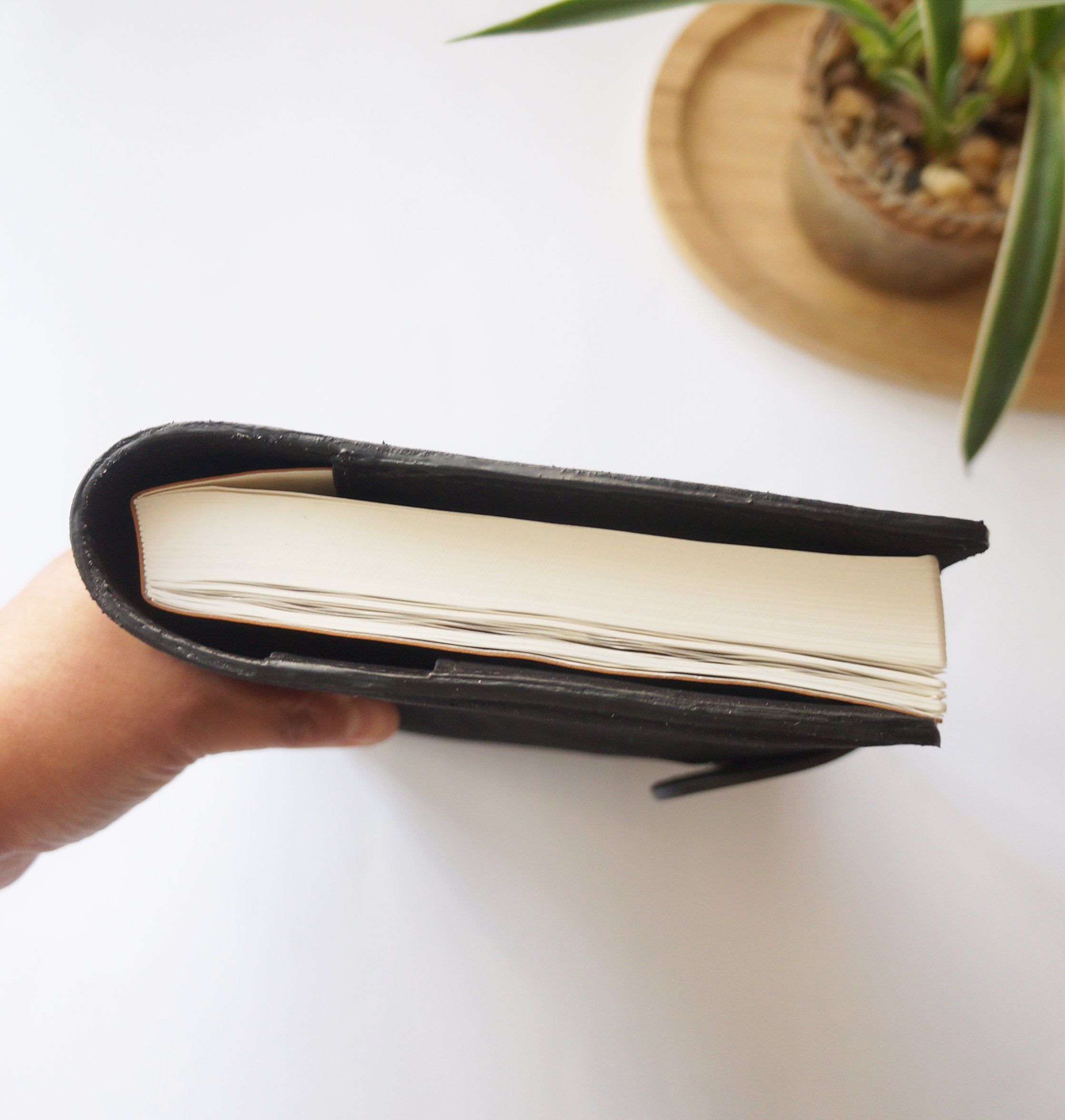 A5 Journal Cover - Nubuck Black