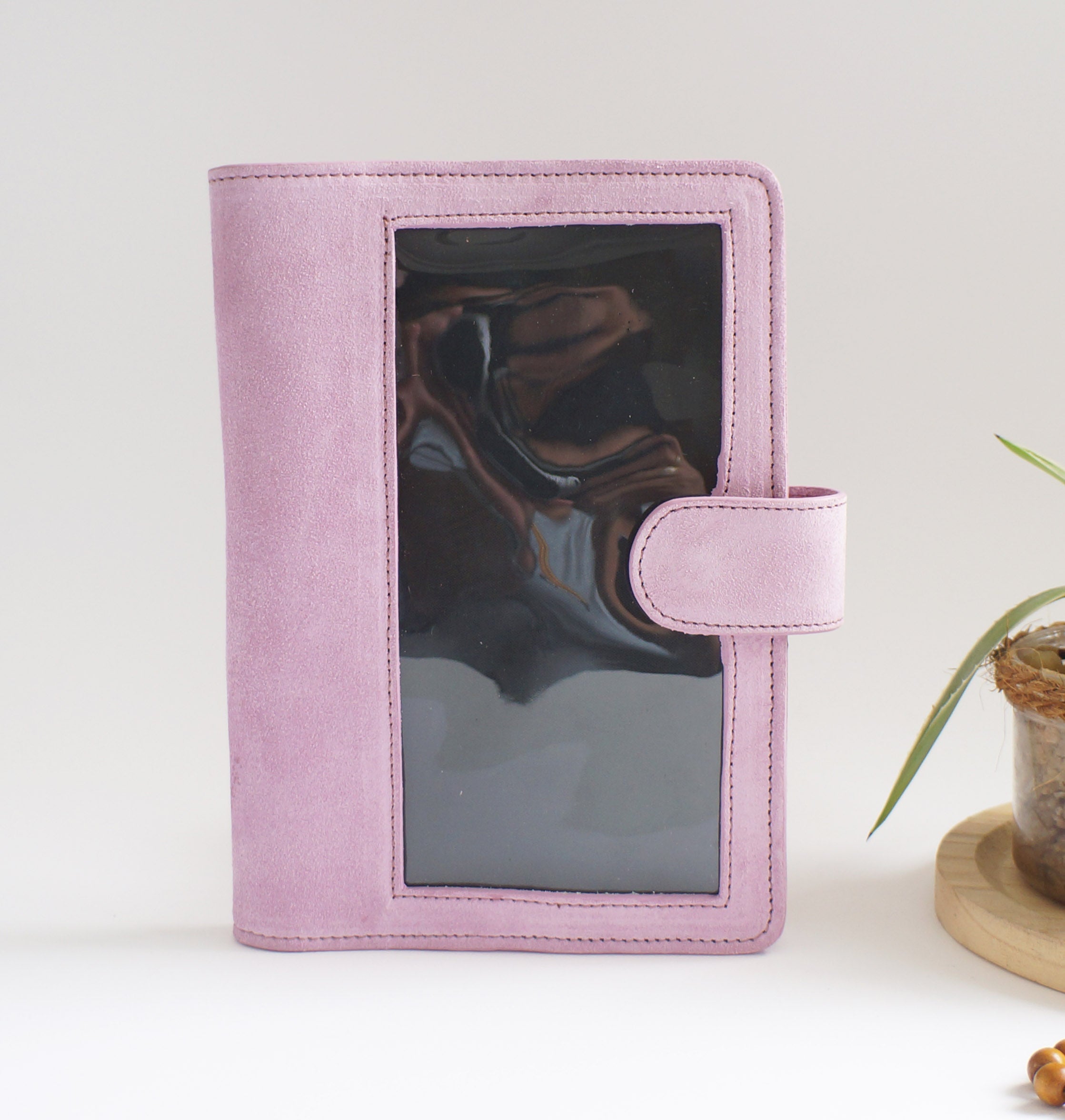 A5 Journal Cover with Clear Front - Suede Candy MISFIT