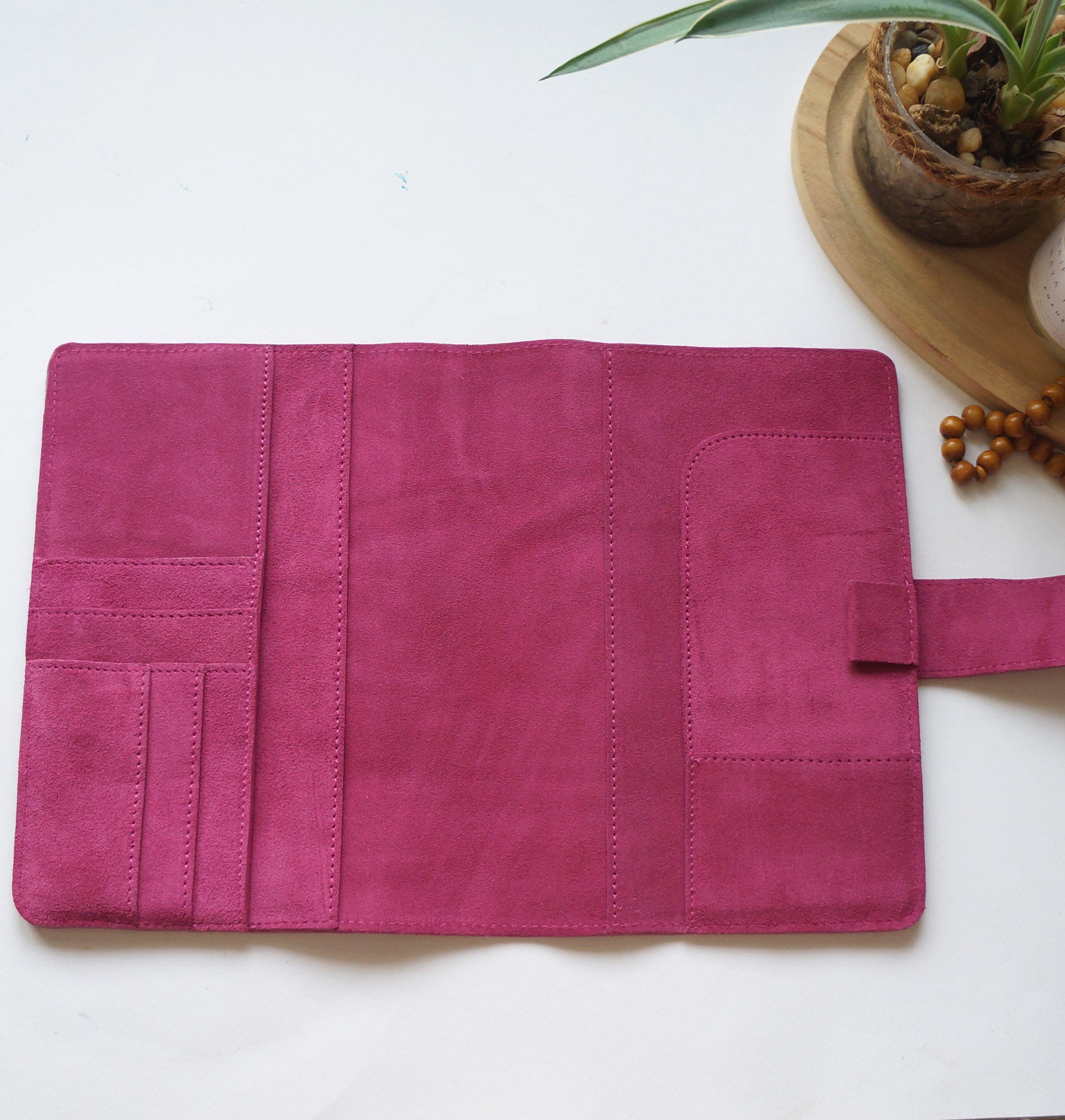 A5 Journal Cover - Suede French Rose