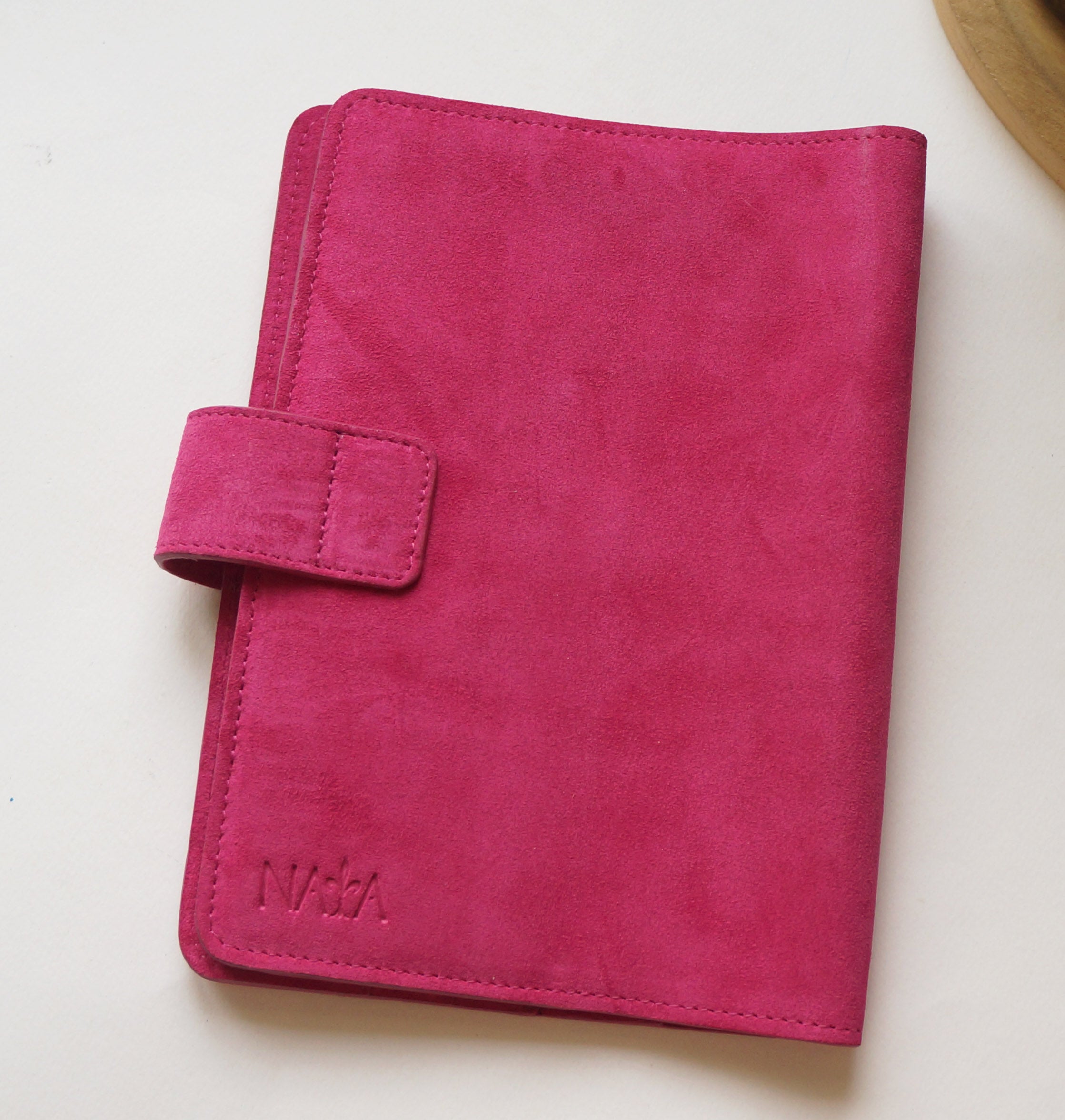 A5 Journal Cover - Suede Hibiscus