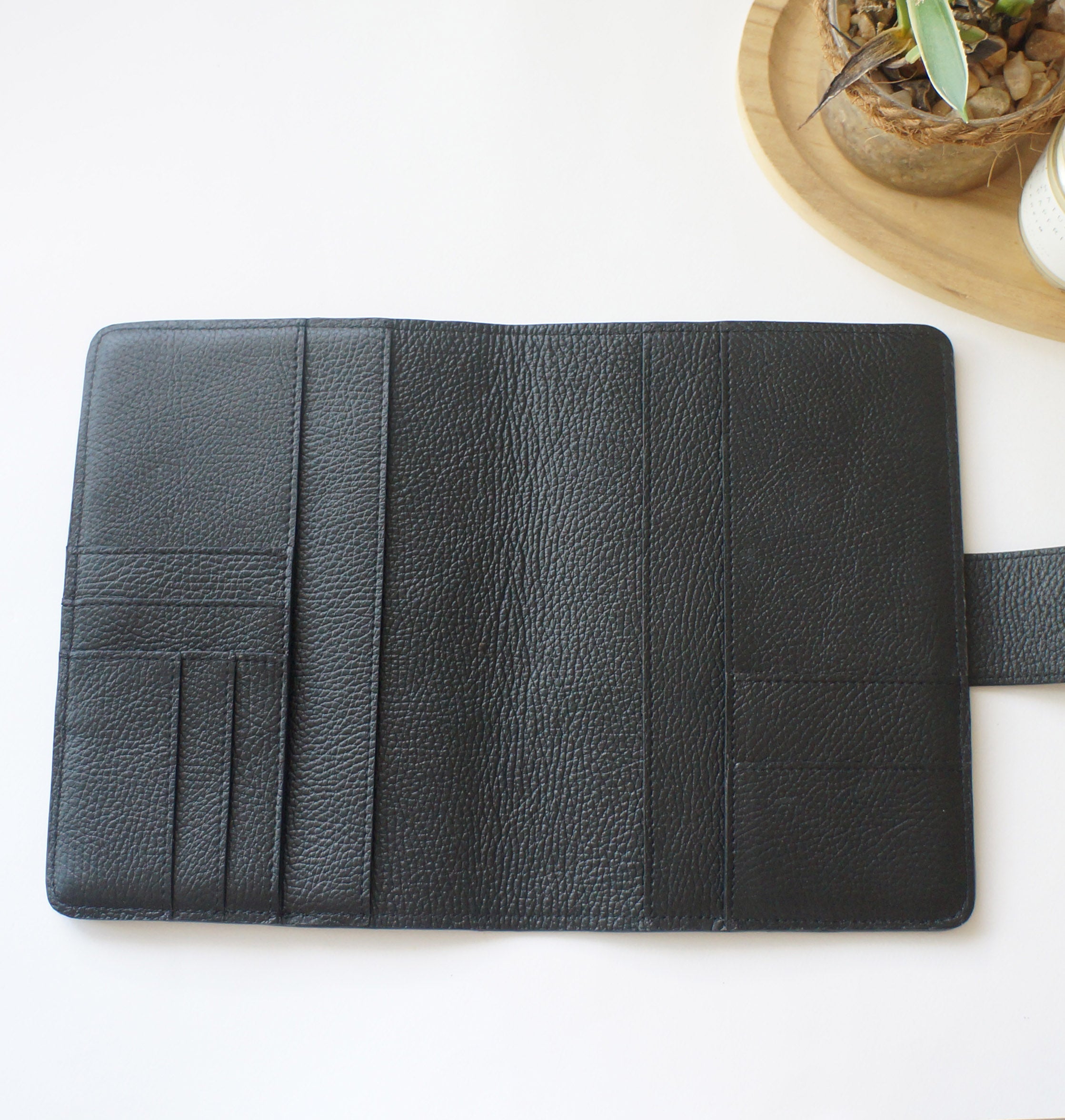 A5 Journal Cover with Clear Front - Jet Black
