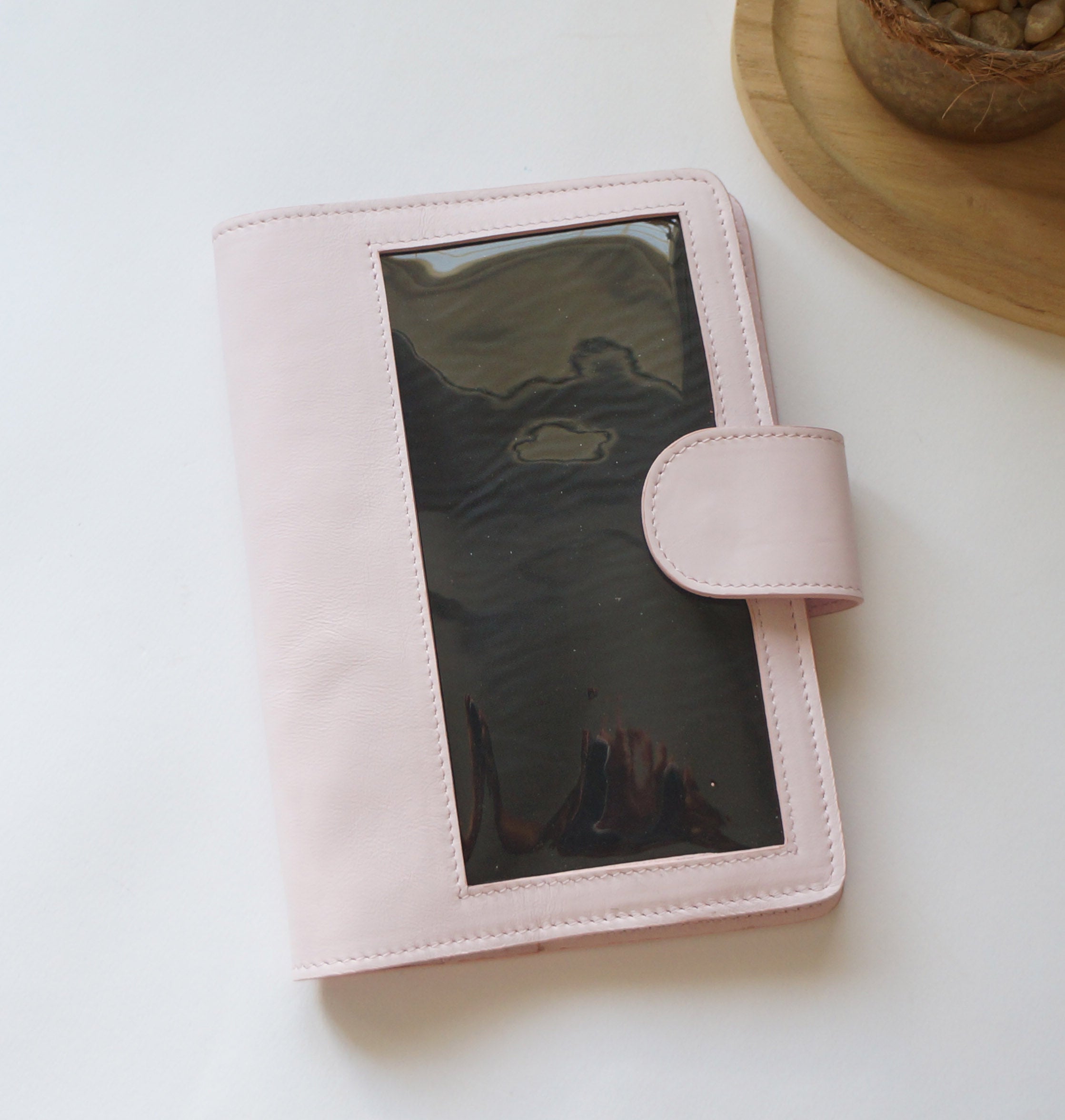 A5 Journal Cover with Clear Front - Milkshake Goat