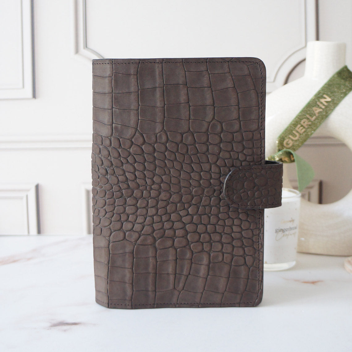 A5 Journal Cover - Grey Croc