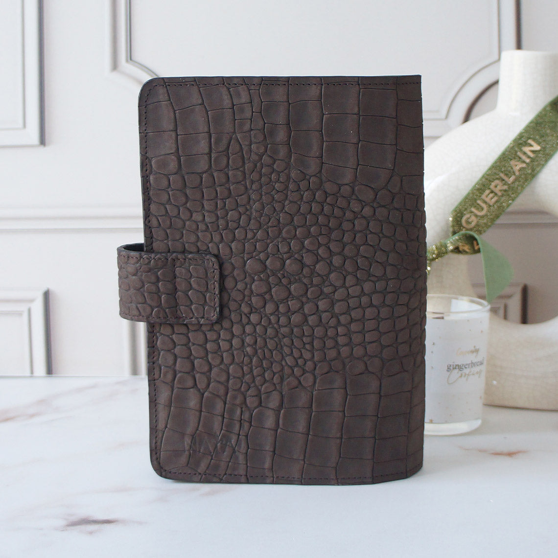 A5 Journal Cover - Grey Croc