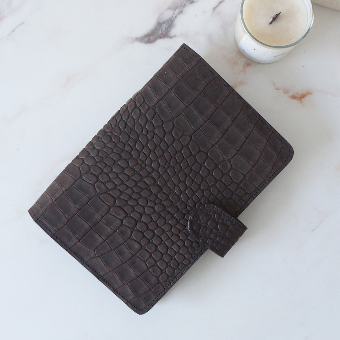 A5 Journal Cover - Grey Croc