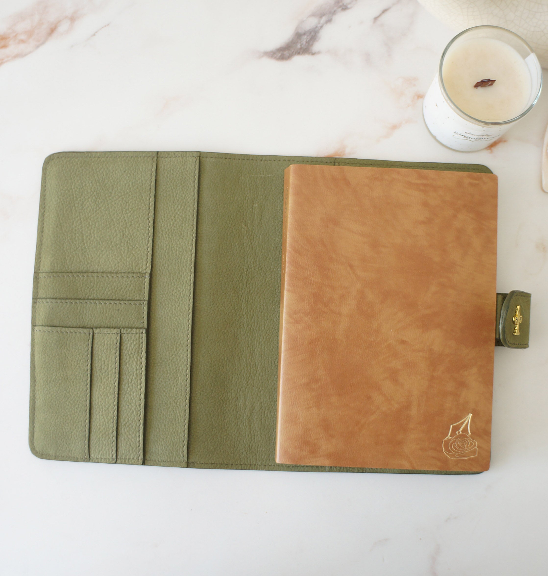 A5 Journal Cover - Velvet Olive