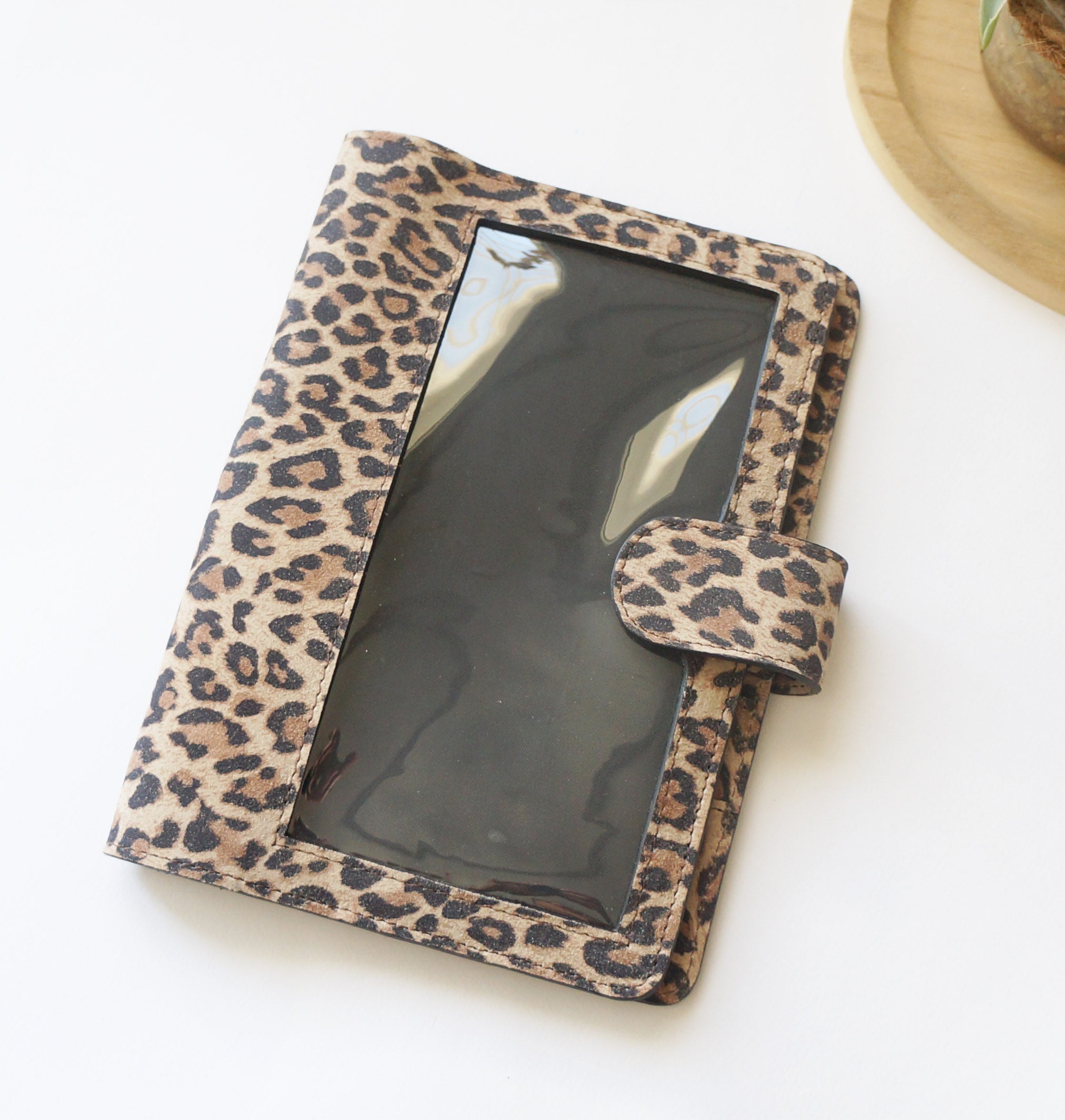 A5 Journal Cover with Clear Front - Leopard