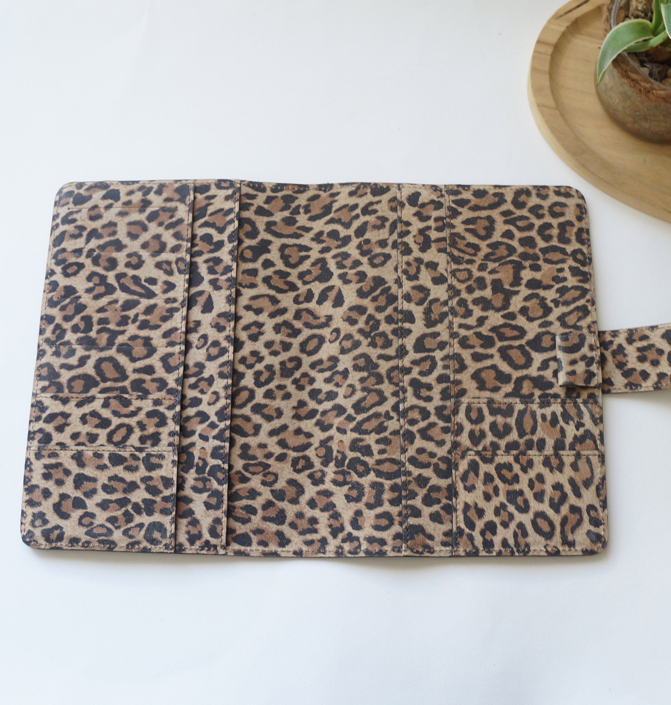 A5 Journal Cover with Clear Front - Leopard