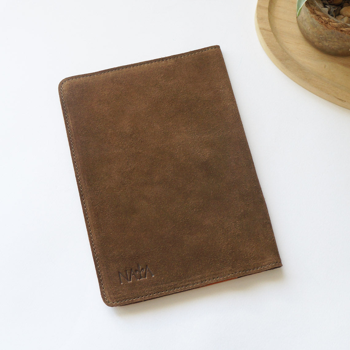A5 Rustic - Brown & Orange Suede