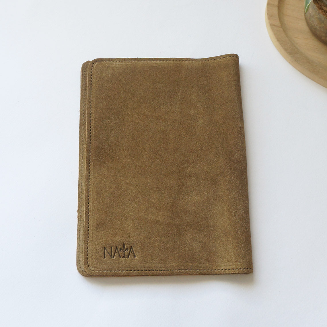A5 Rustic - Taupe & Yellow Suede