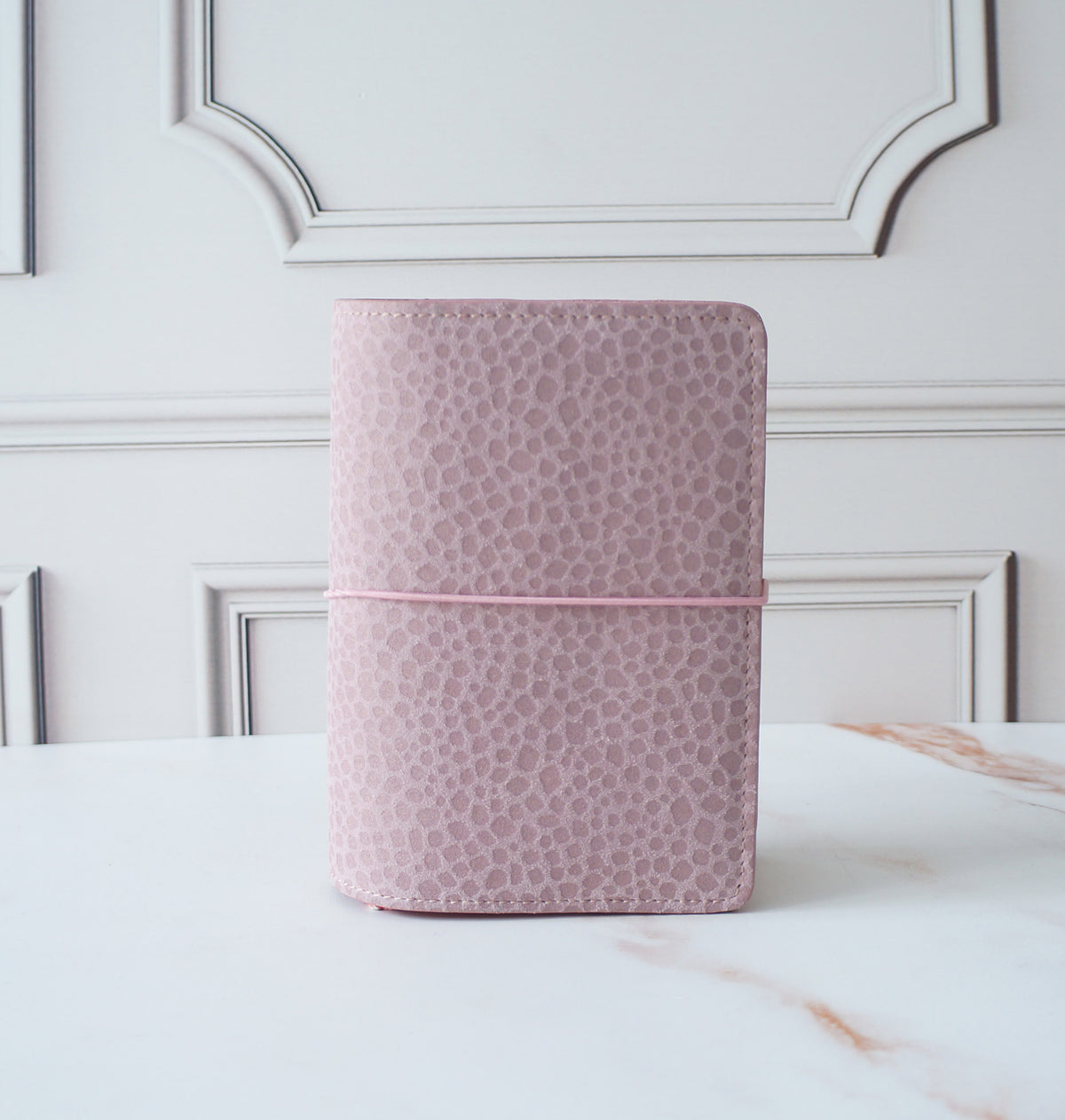 A6 Hibino Cover- Dusty Pink Bubbles