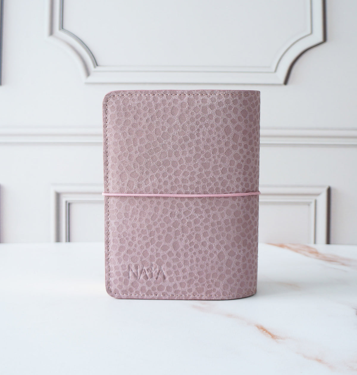 A6 Hibino Cover- Dusty Pink Bubbles