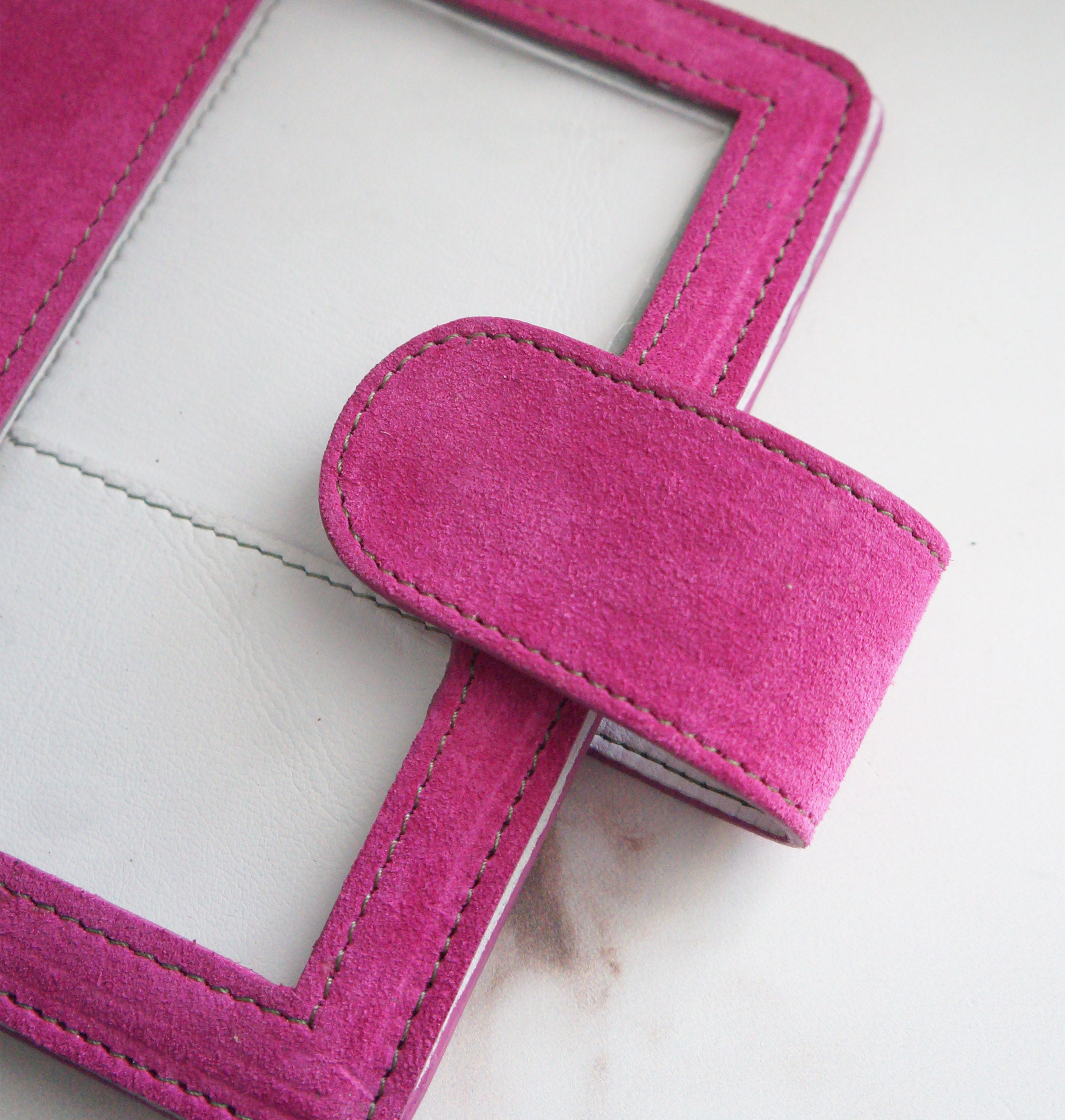 A6 Hibino Cover- Suede French Rose/Smooth White