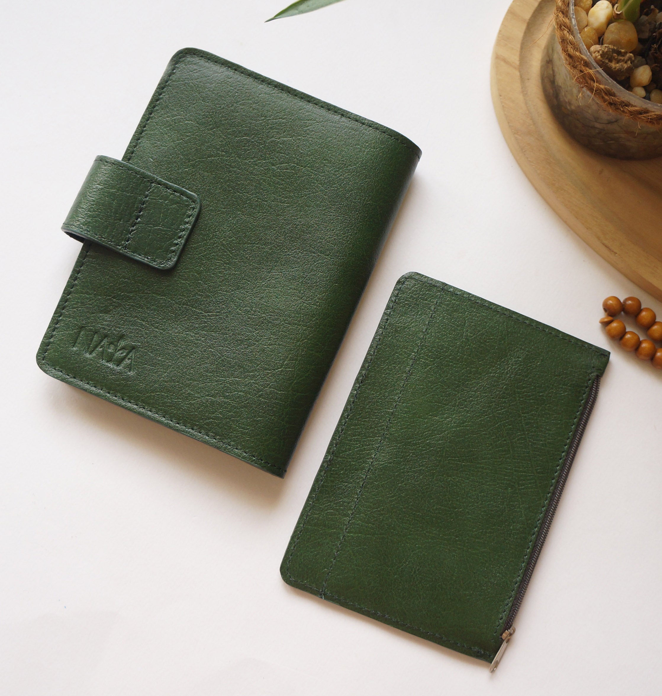 CUSTOM A6 Journal Cover with matching fly leaf - Pepper