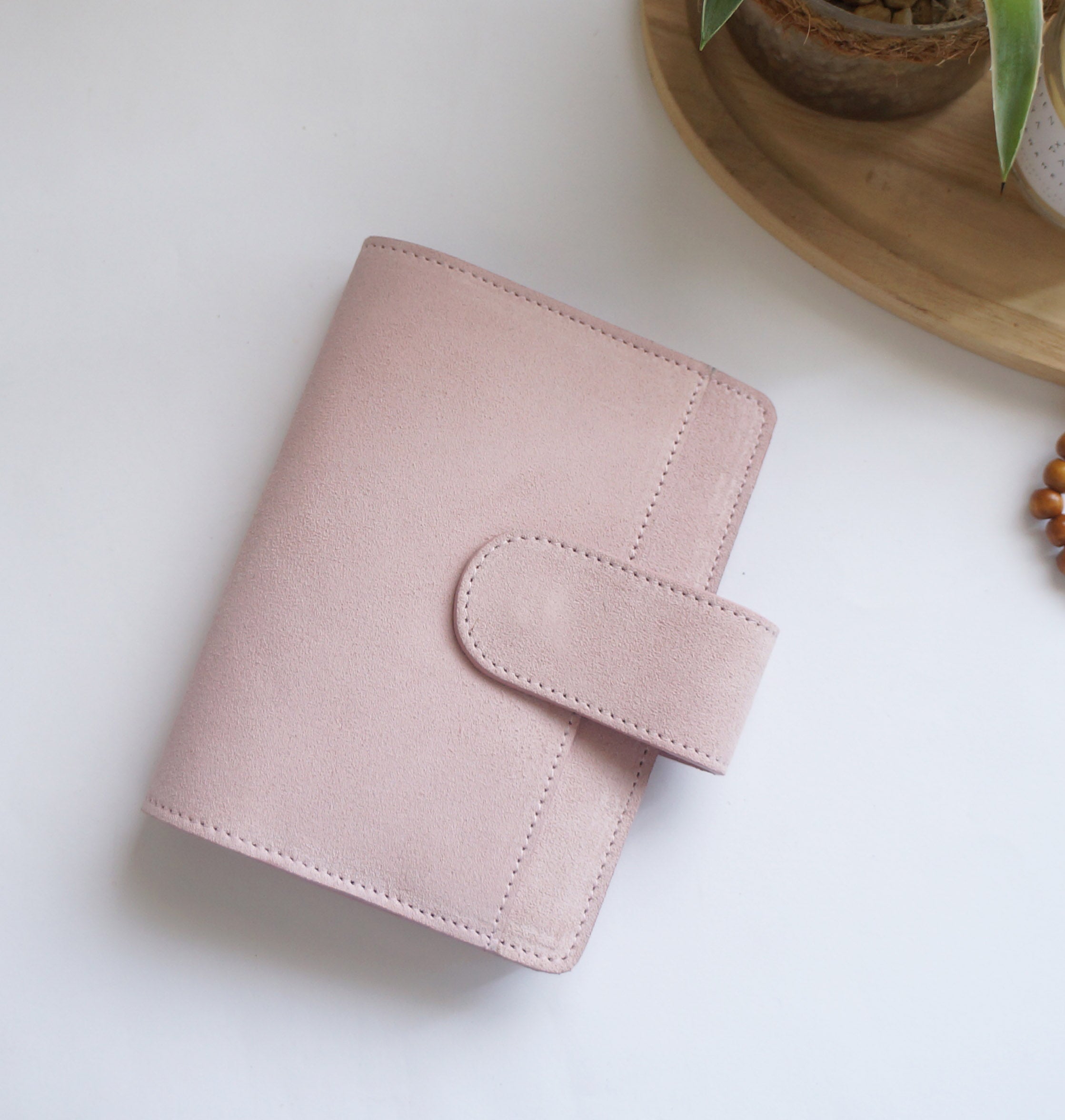 A6 Journal Cover - Suede Light Pink