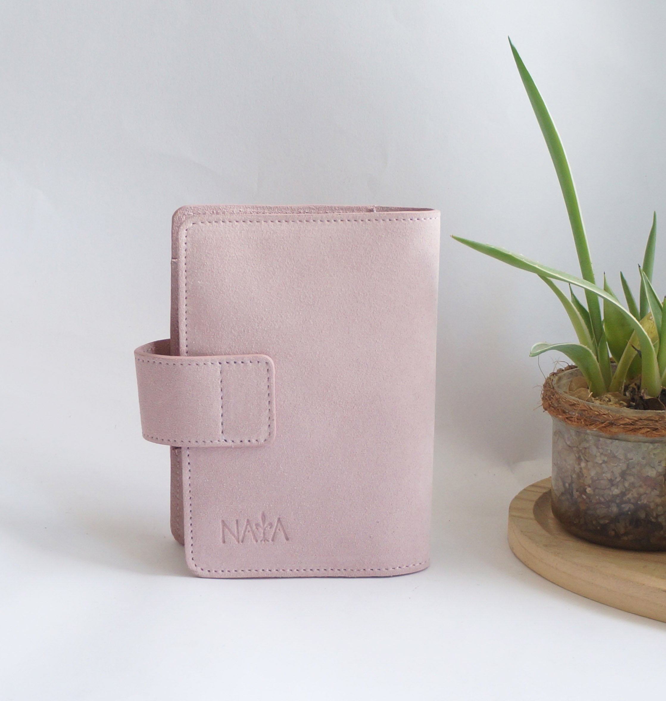 A6 Journal Cover - Suede Light Pink