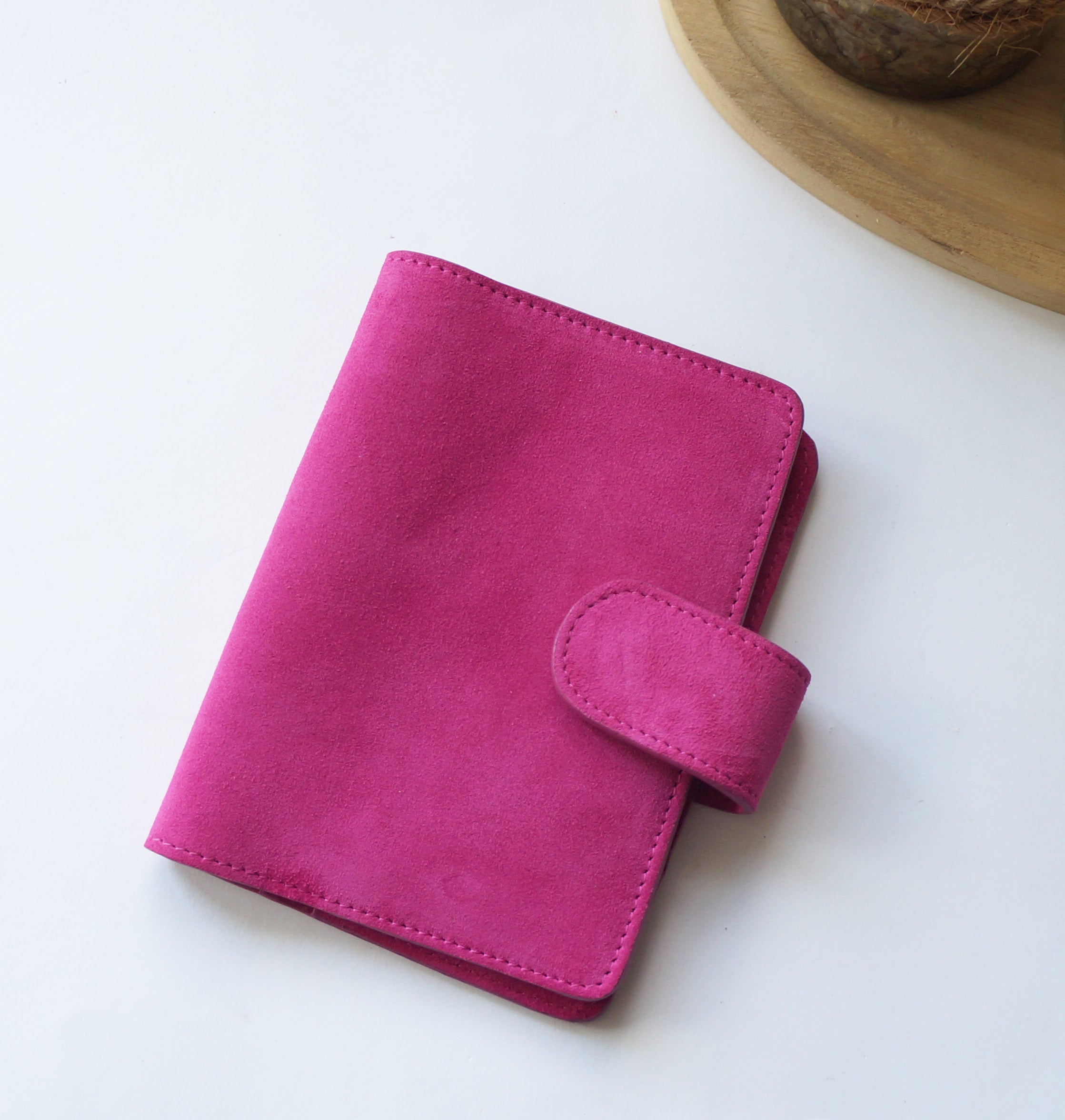 A6 Journal Cover - Suede Hibiscus