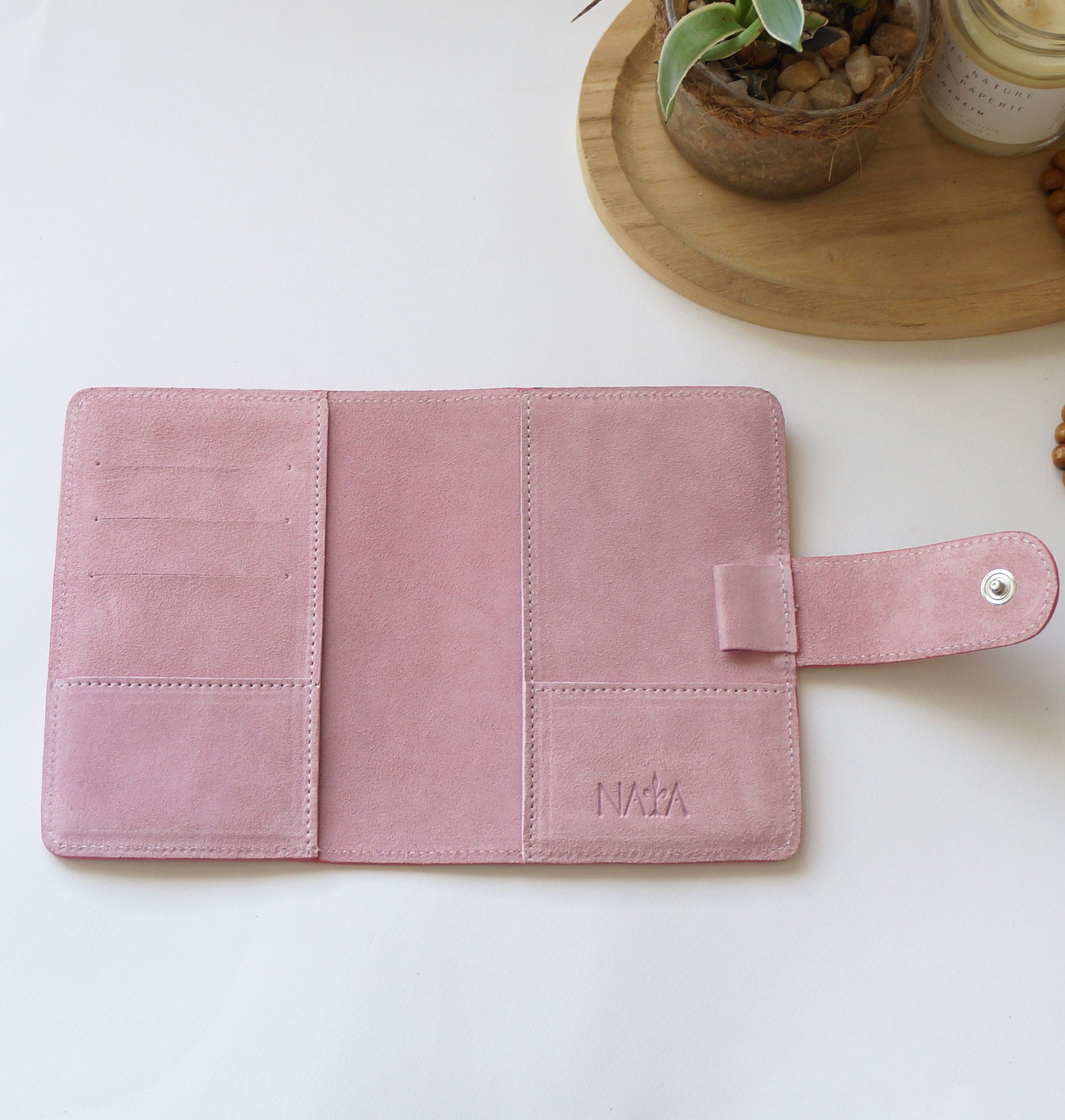 A6 Cover Clear Front - Peony & Suede Pink
