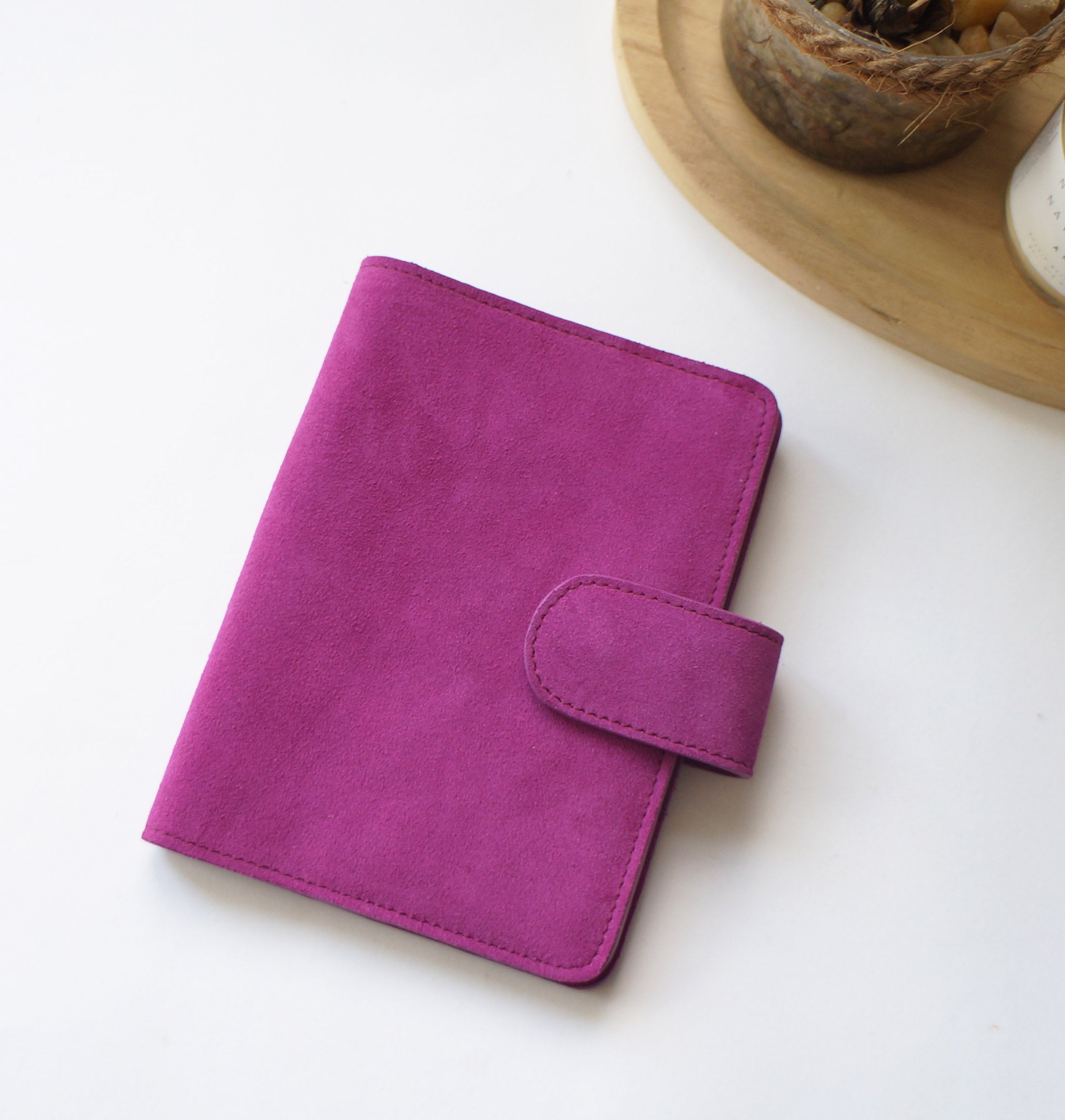 A6 Journal Cover - Suede Berry