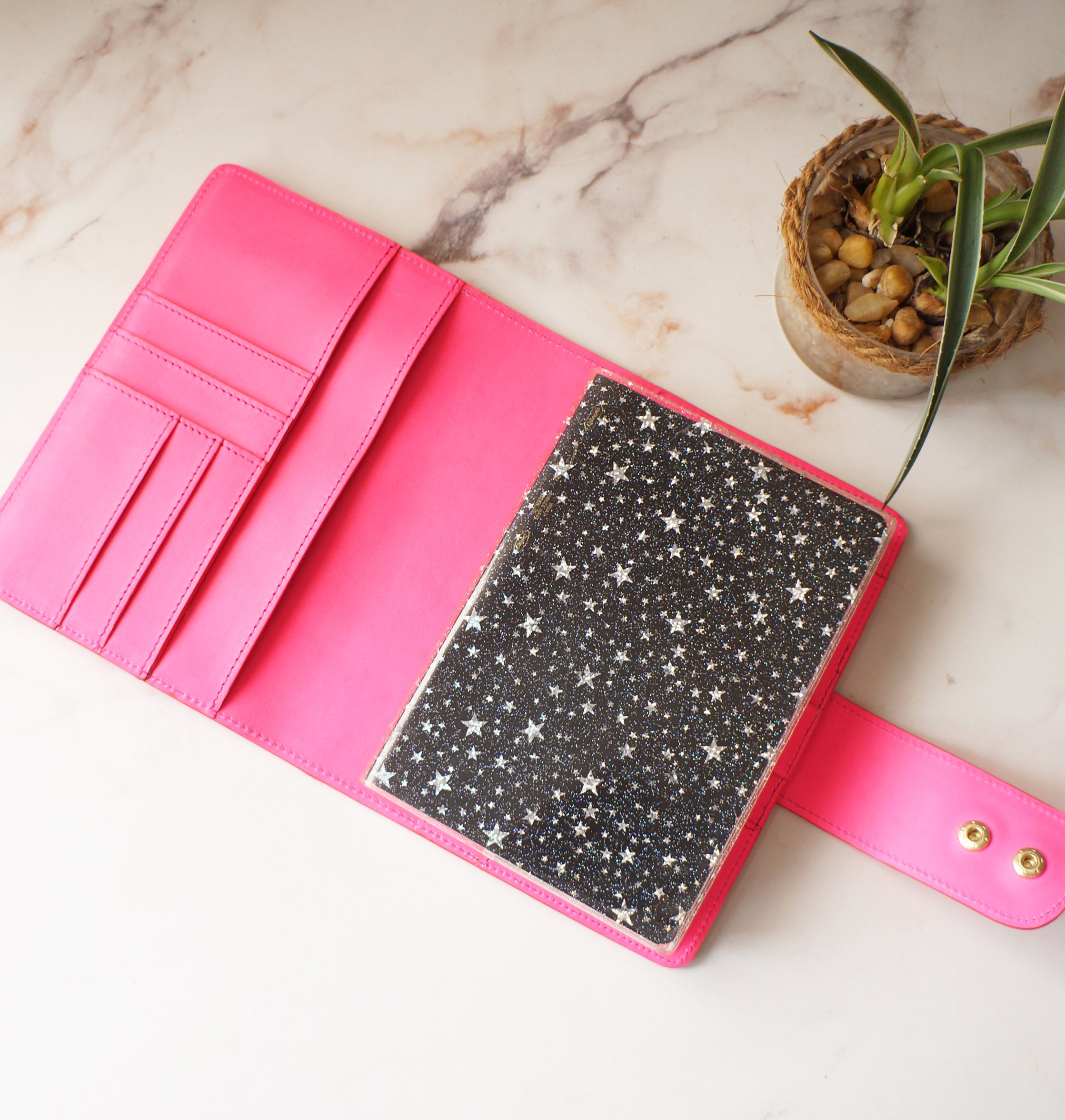 B6 Wide Journal Cover - Neon Pink