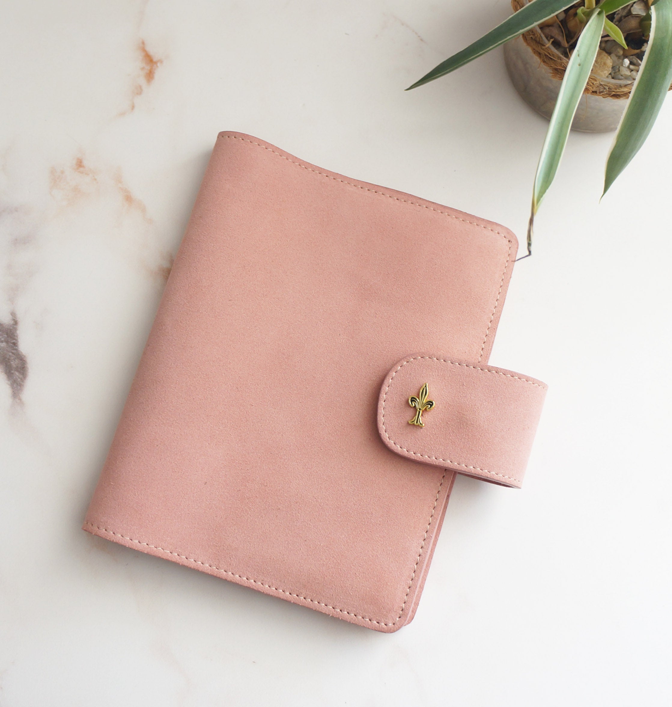 B6 Wide Journal Cover - Suede Fresia