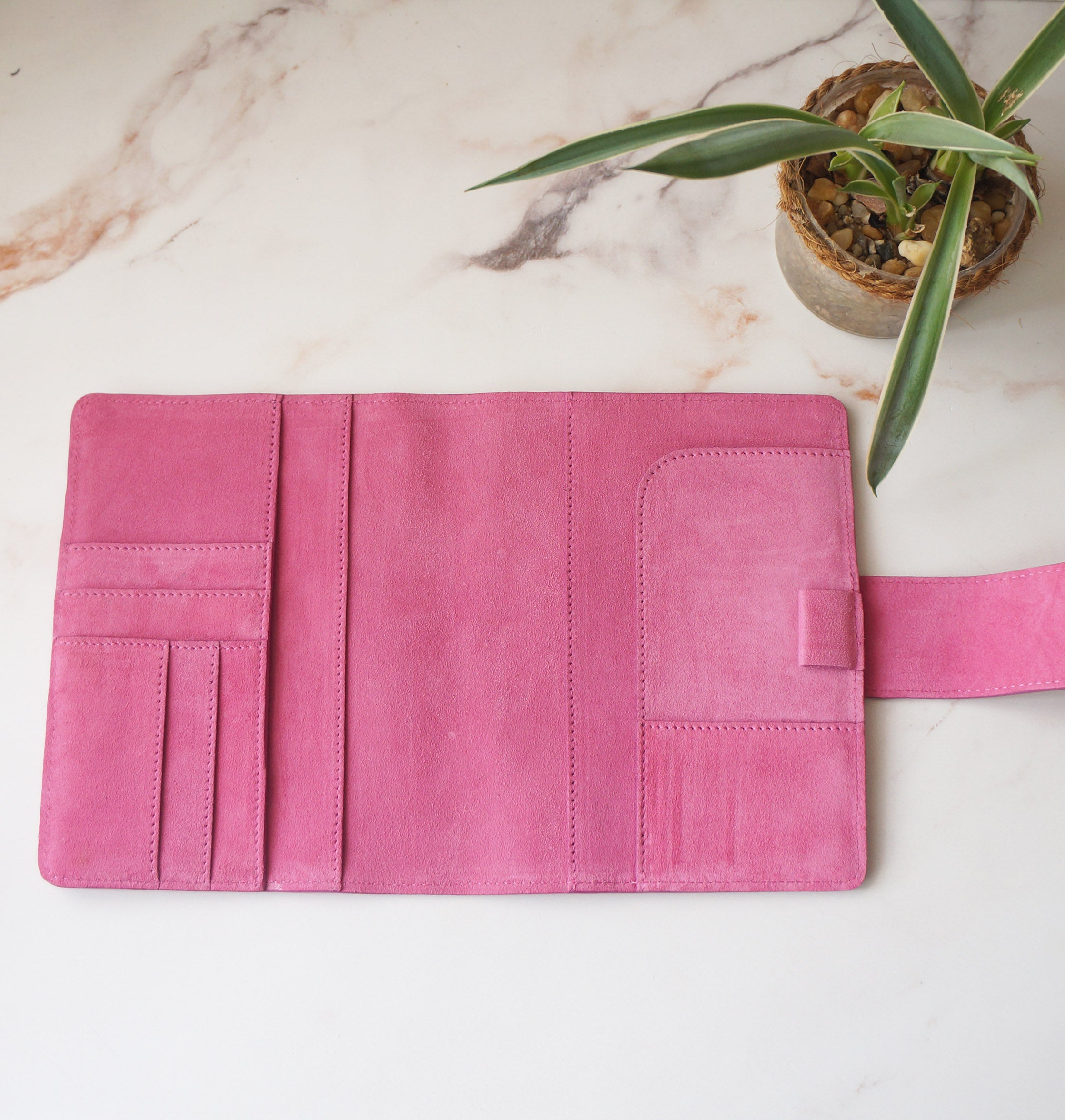 B6 Wide Journal Cover - Suede Dragonfruit