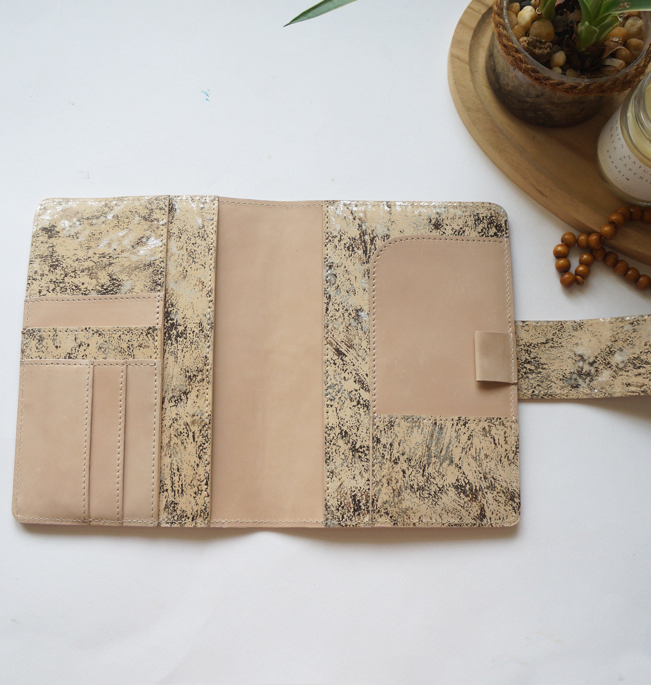 B6 Journal Cover - Chiffon/Marble Splash (Copie)