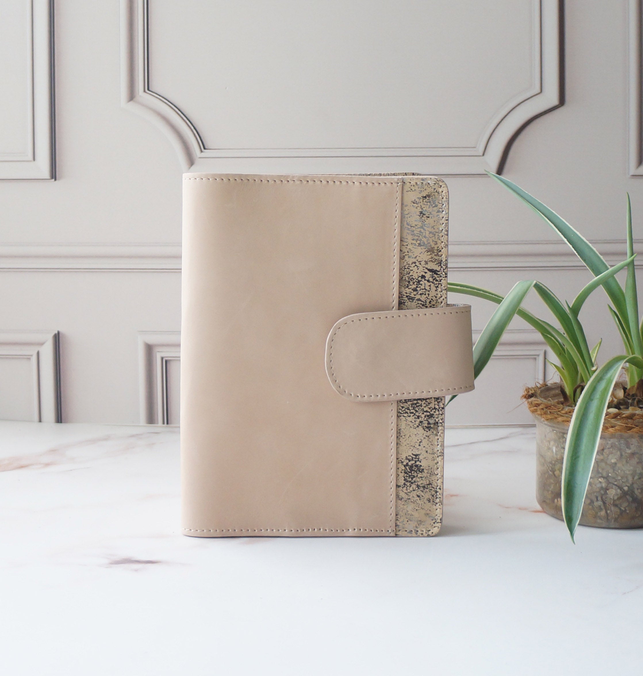 B6 Journal Cover - Chiffon/Marble Splash