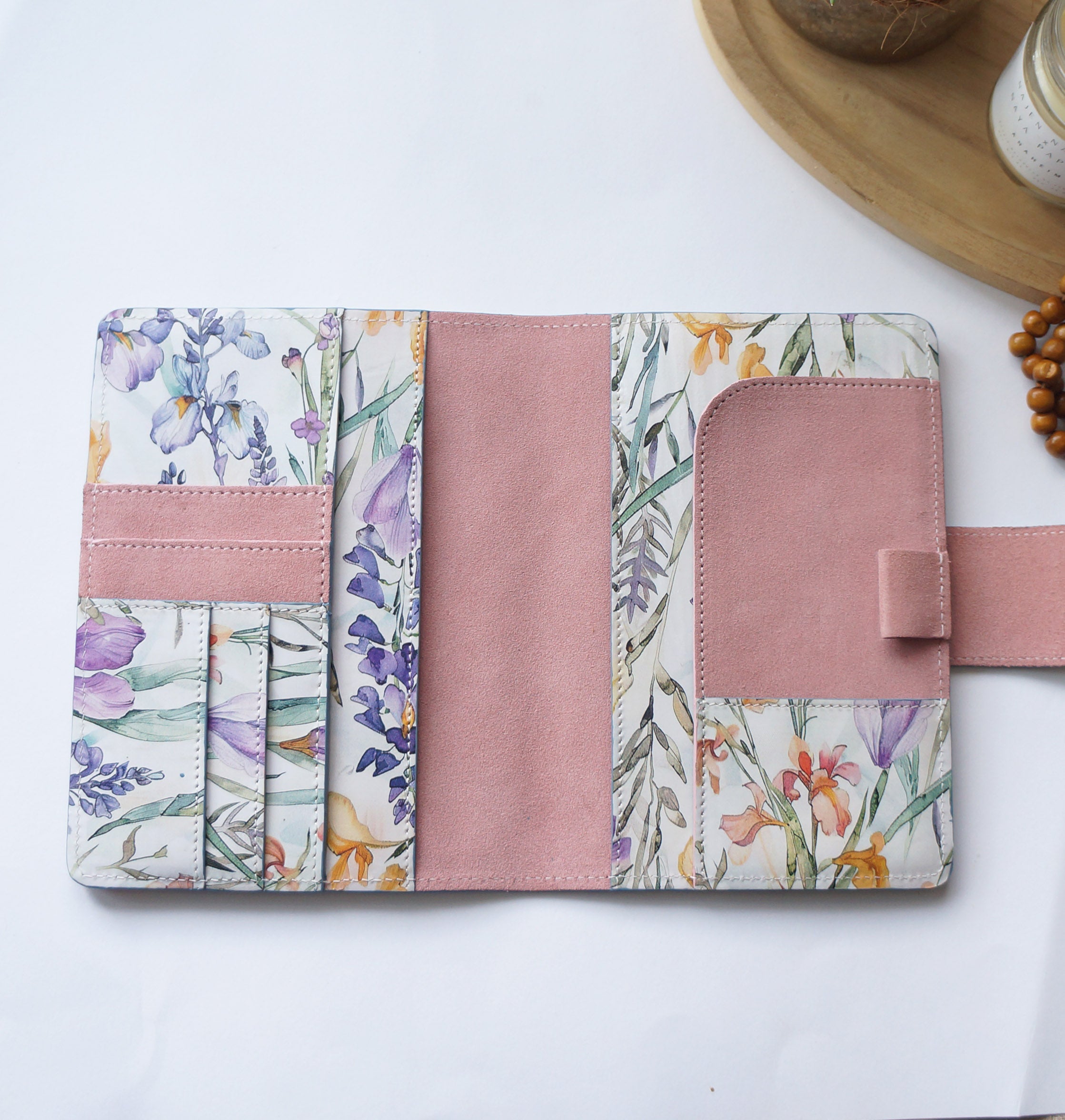 B6 Journal Cover - Wild Flower/Suede Fresia