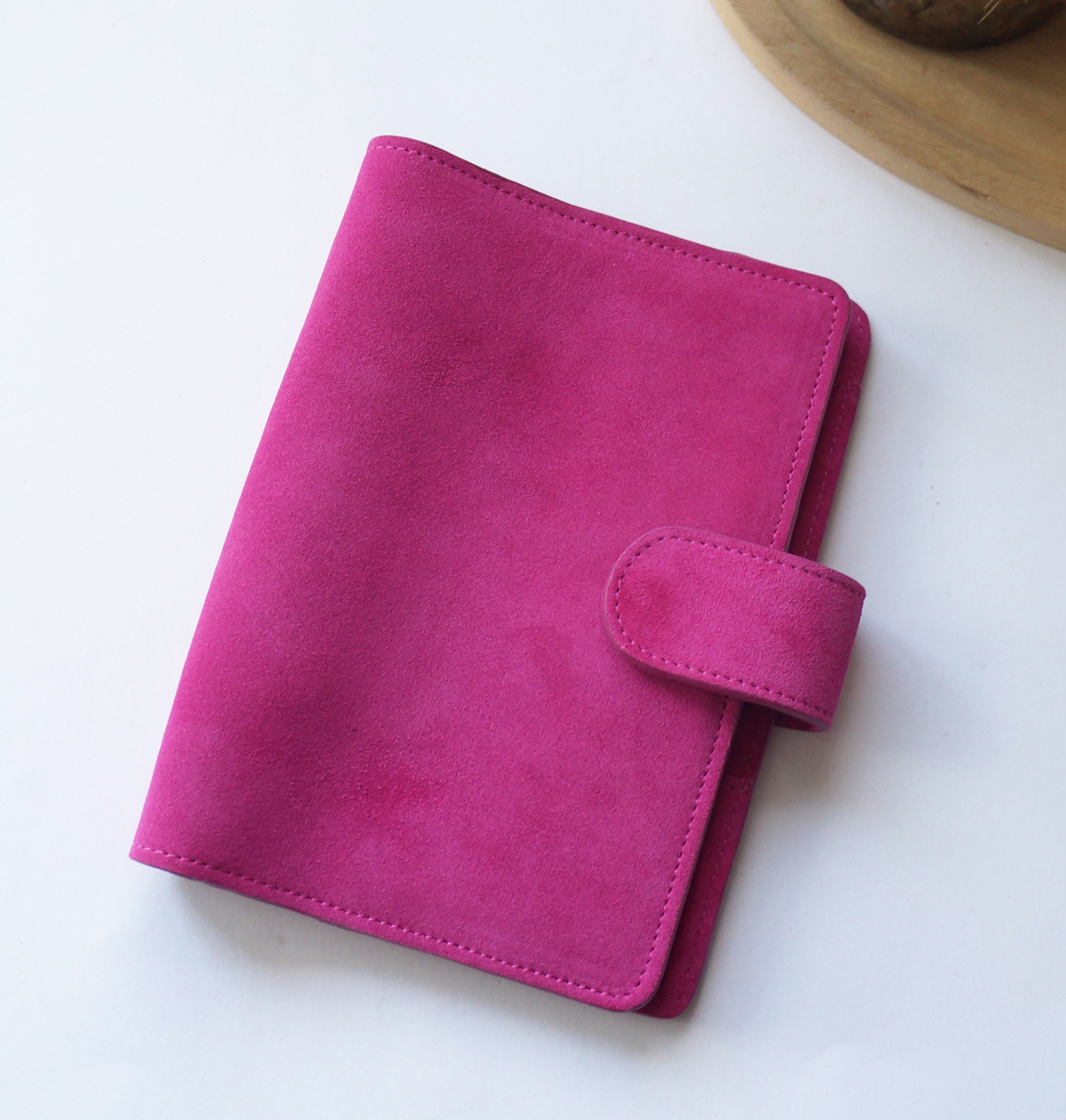 B6 Journal Cover - Suede Hibiscus