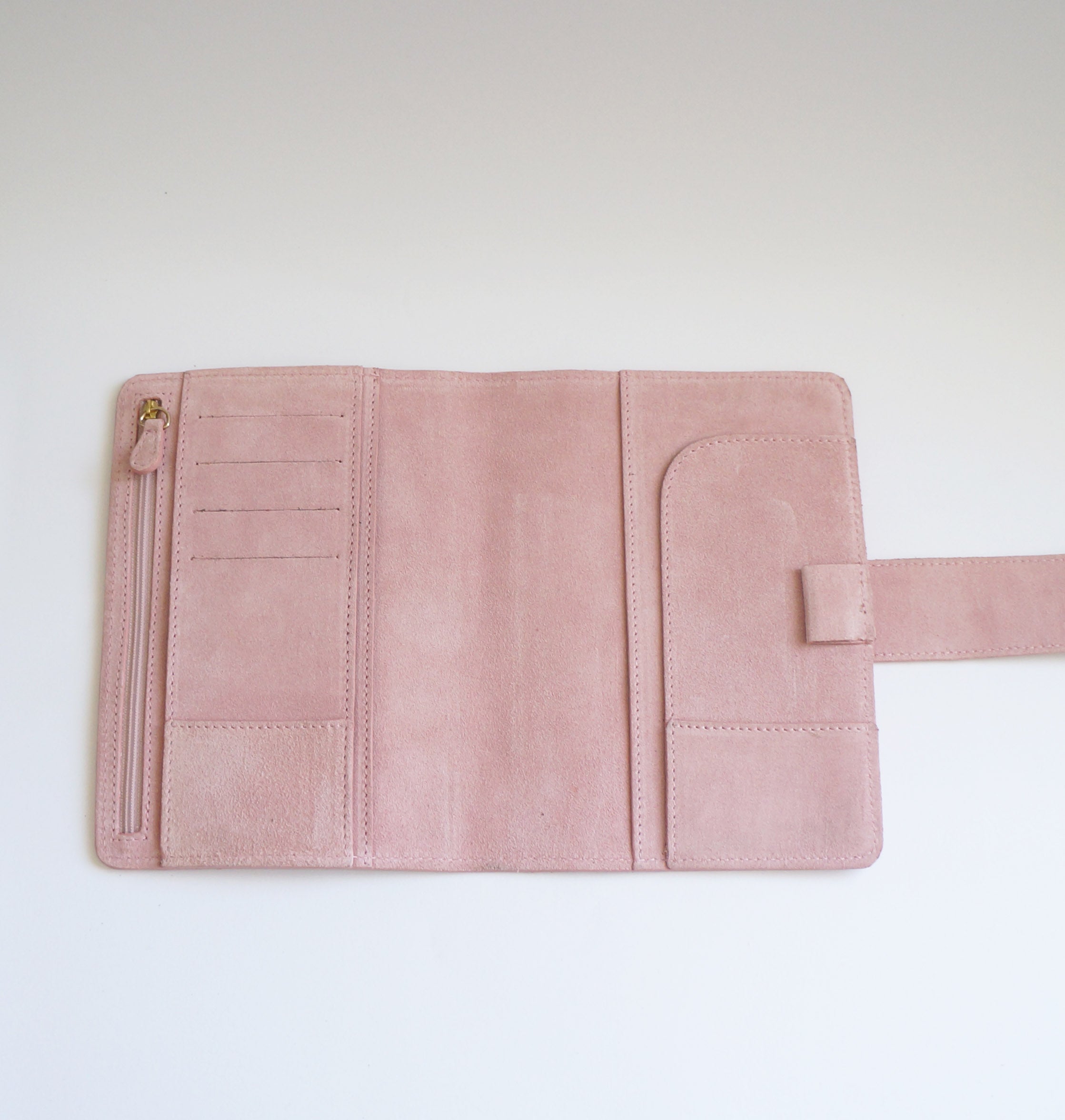 B6 Journal Cover - Light Pink Suede