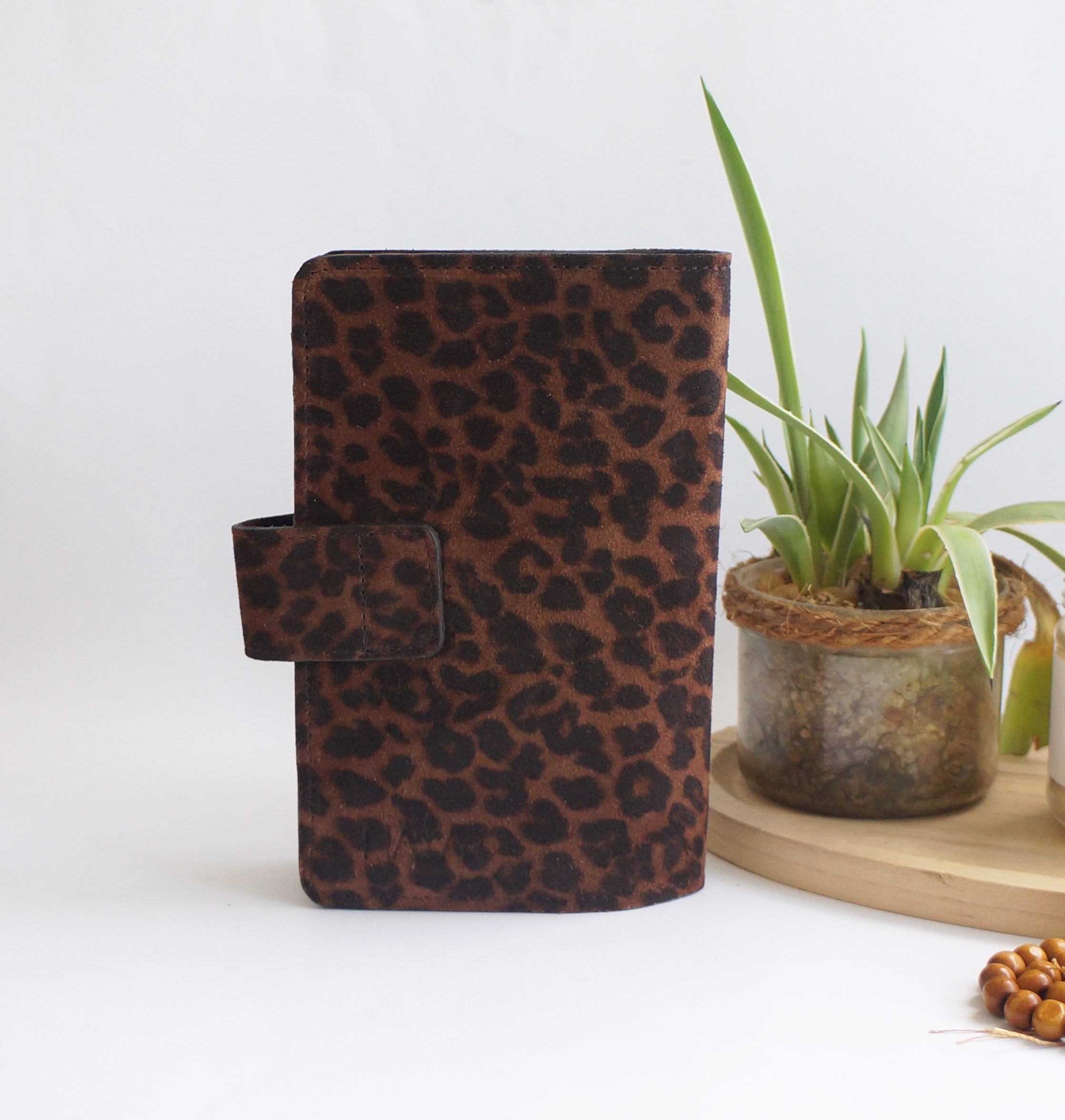 B6 Slim Journal Cover - Dark Leopard