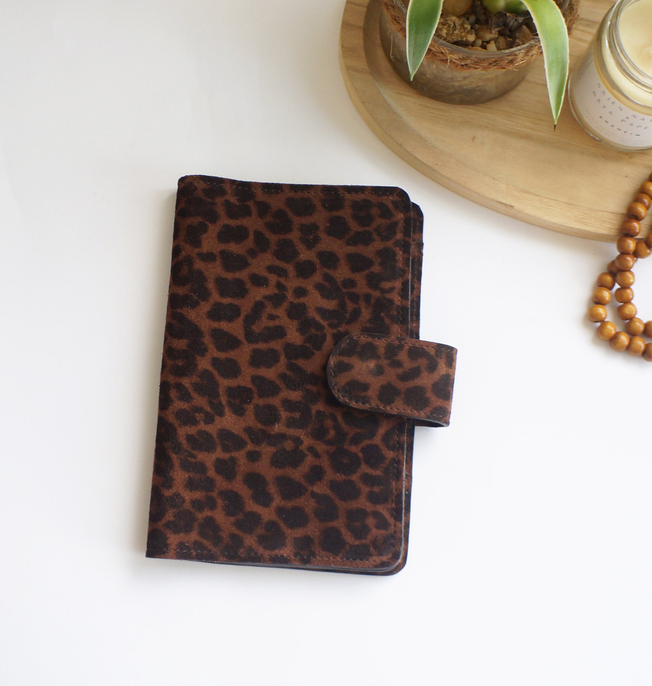 B6 Slim Journal Cover - Dark Leopard