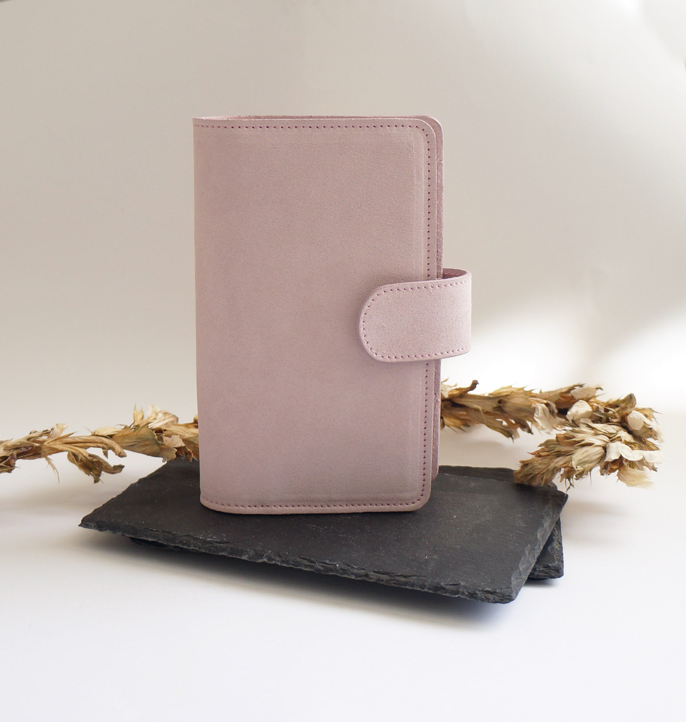 B6 Slim Journal Cover - Suede Light Pink