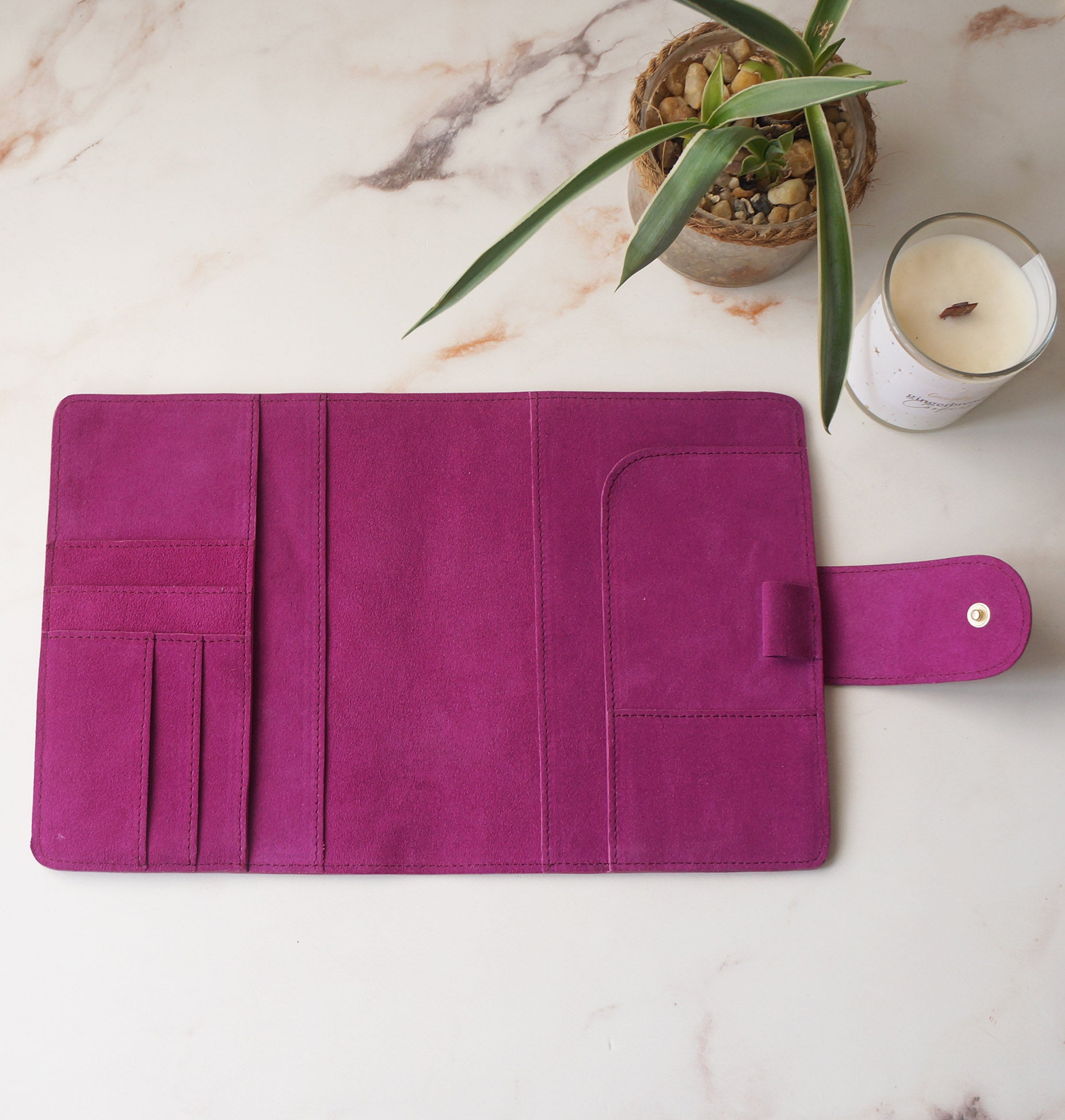 B6 Wide Journal Cover - Suede Berry