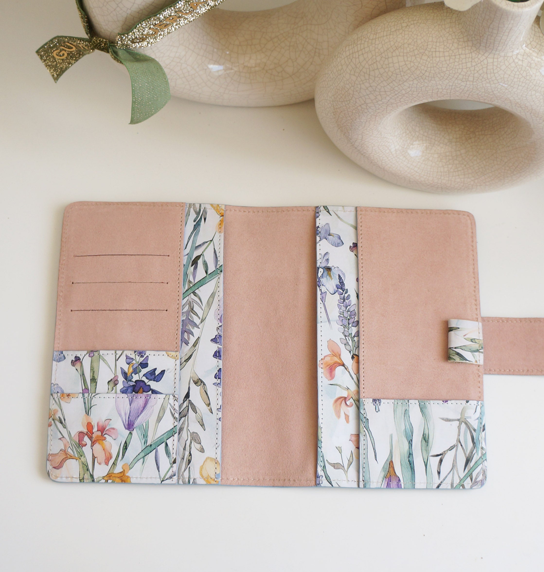 B6 Journal Cover - Wild Flower & Suede Salmon